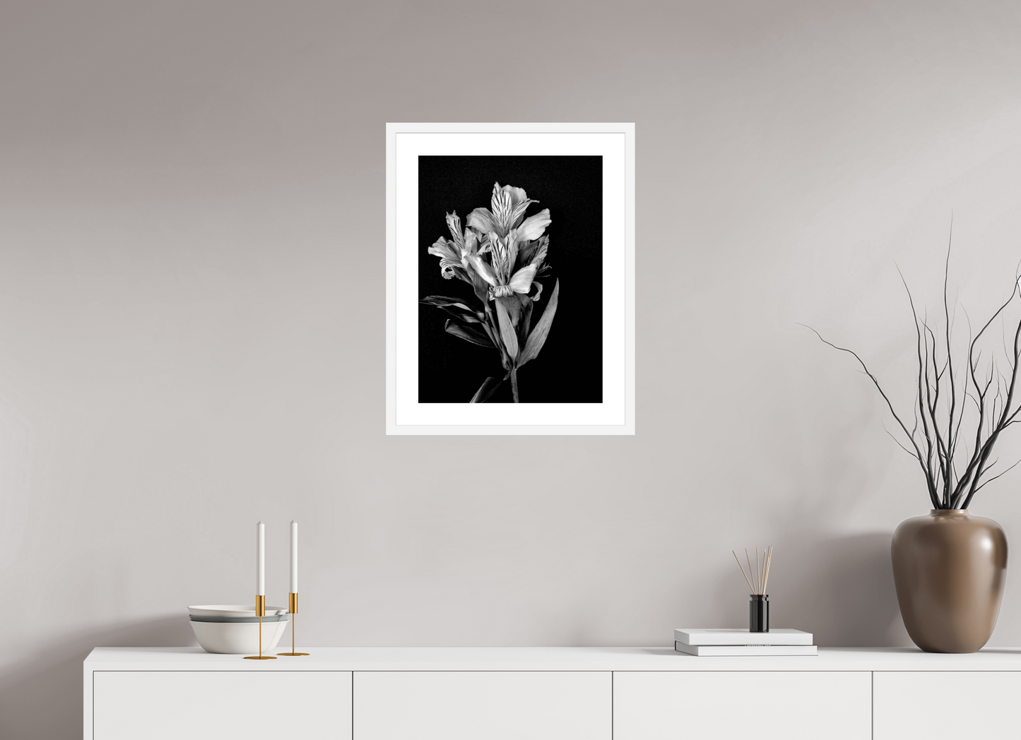 Flower Love in Black and White