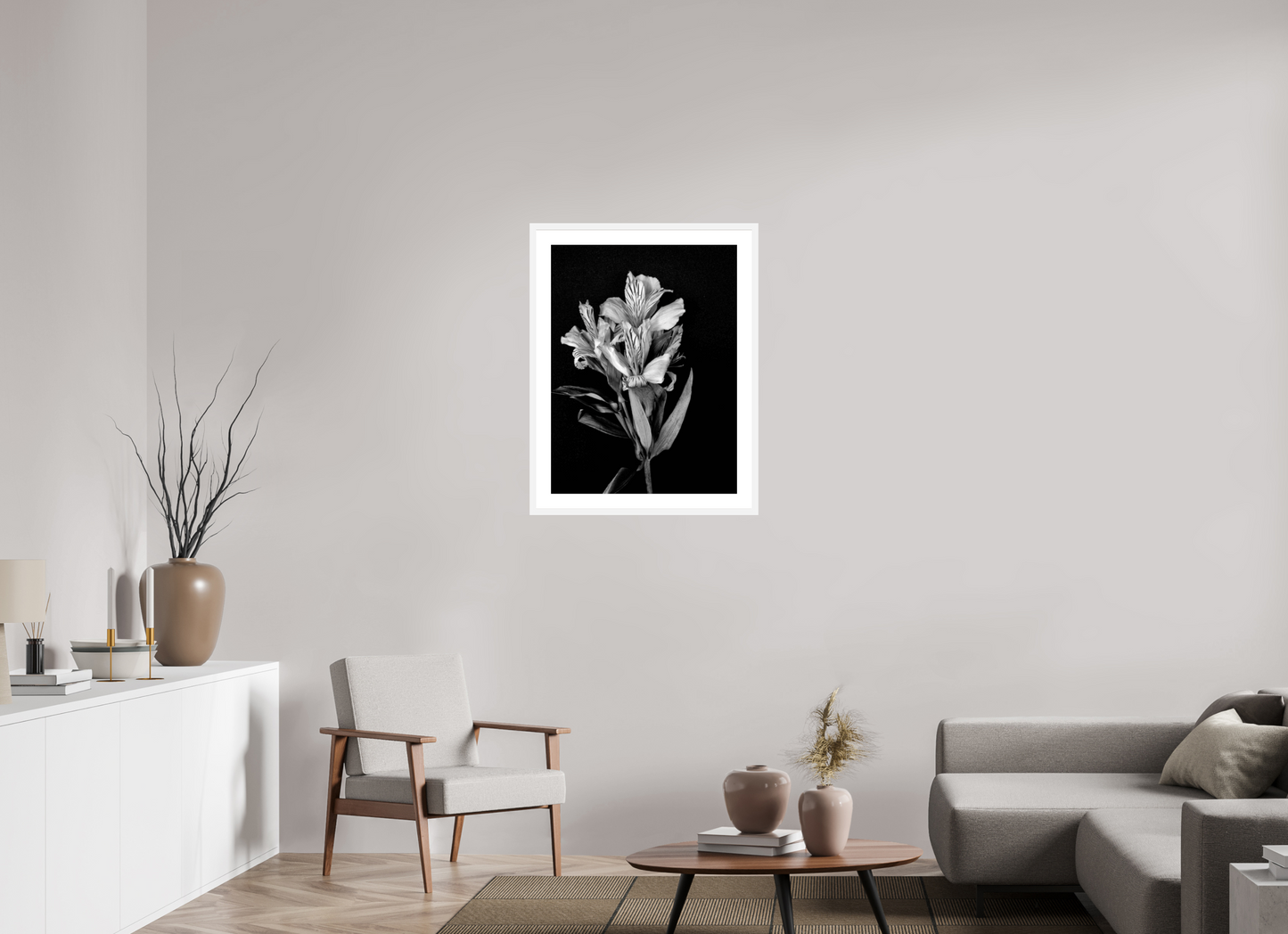 Flower Love in Black and White