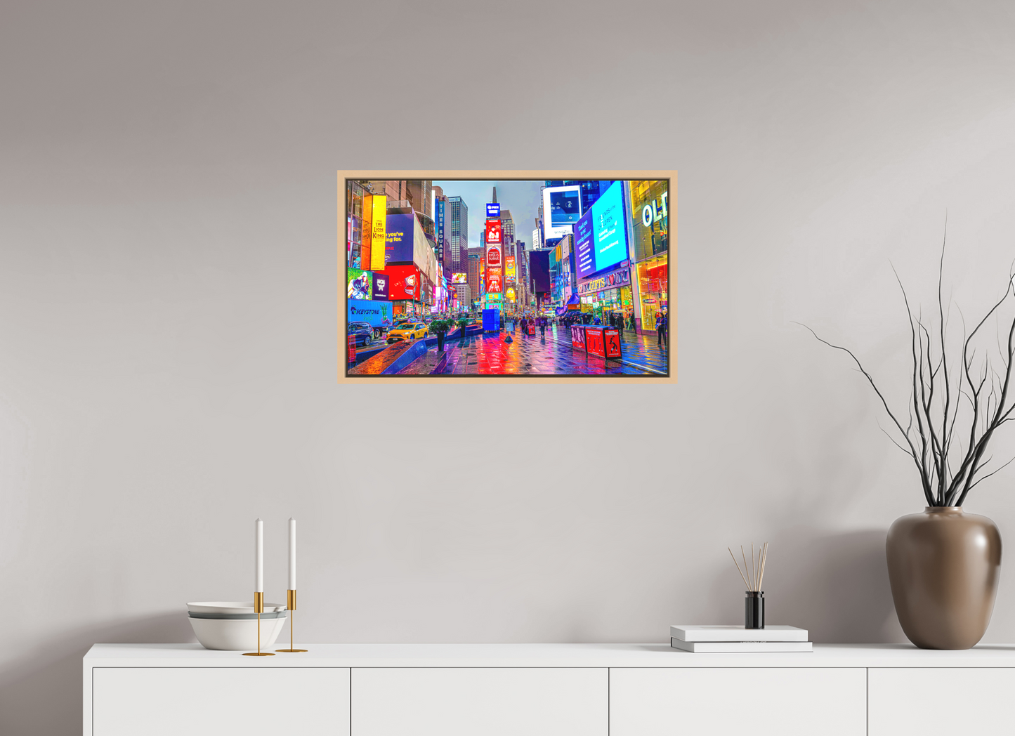 Raining in Times Square