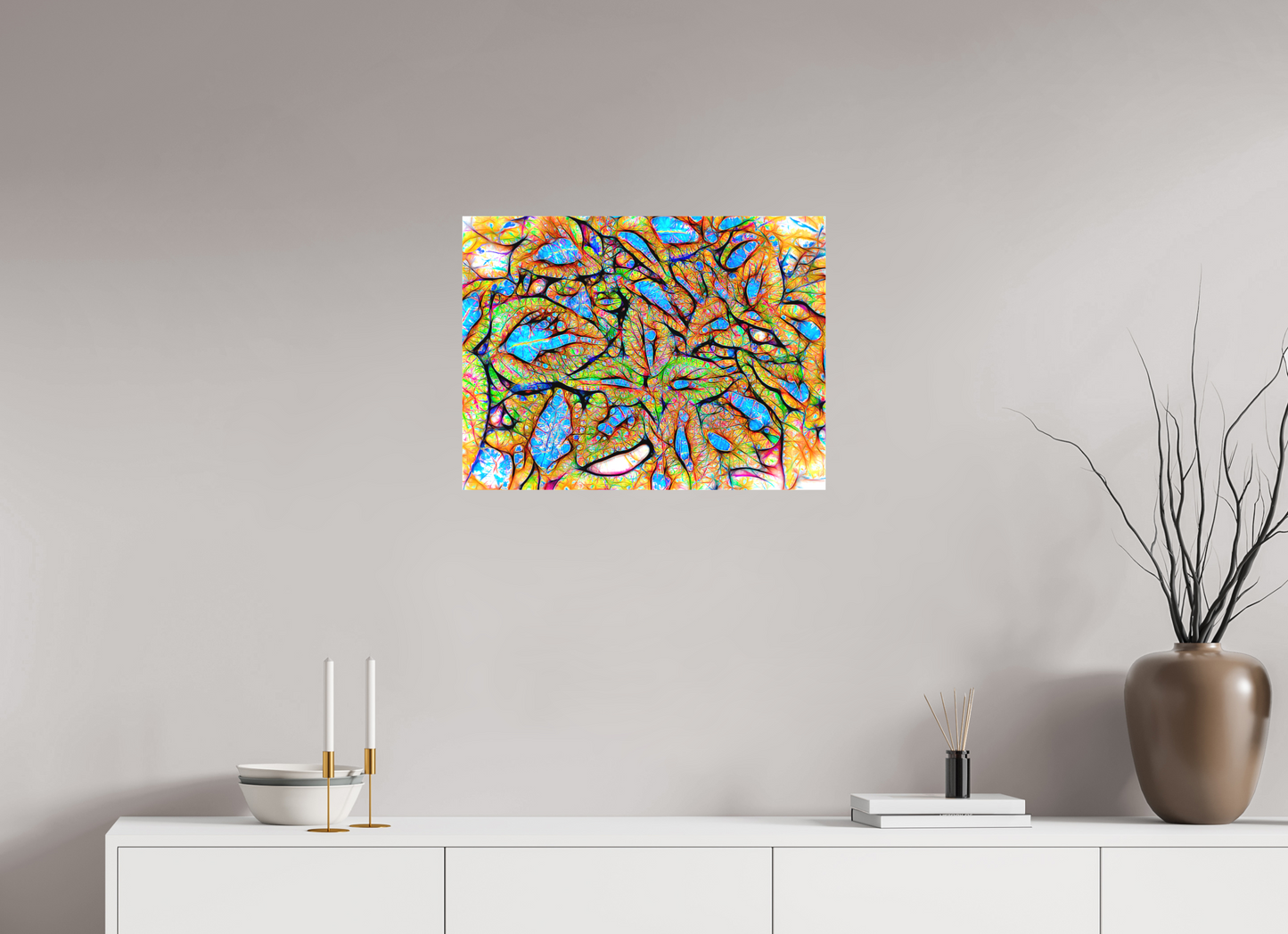24 x 18″, On Woven Canvas Labyrinth