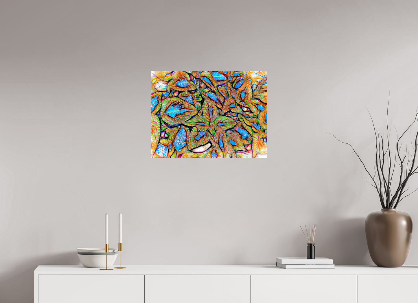 24 x 18″, Under Polished Acrylic Glass Labyrinth
