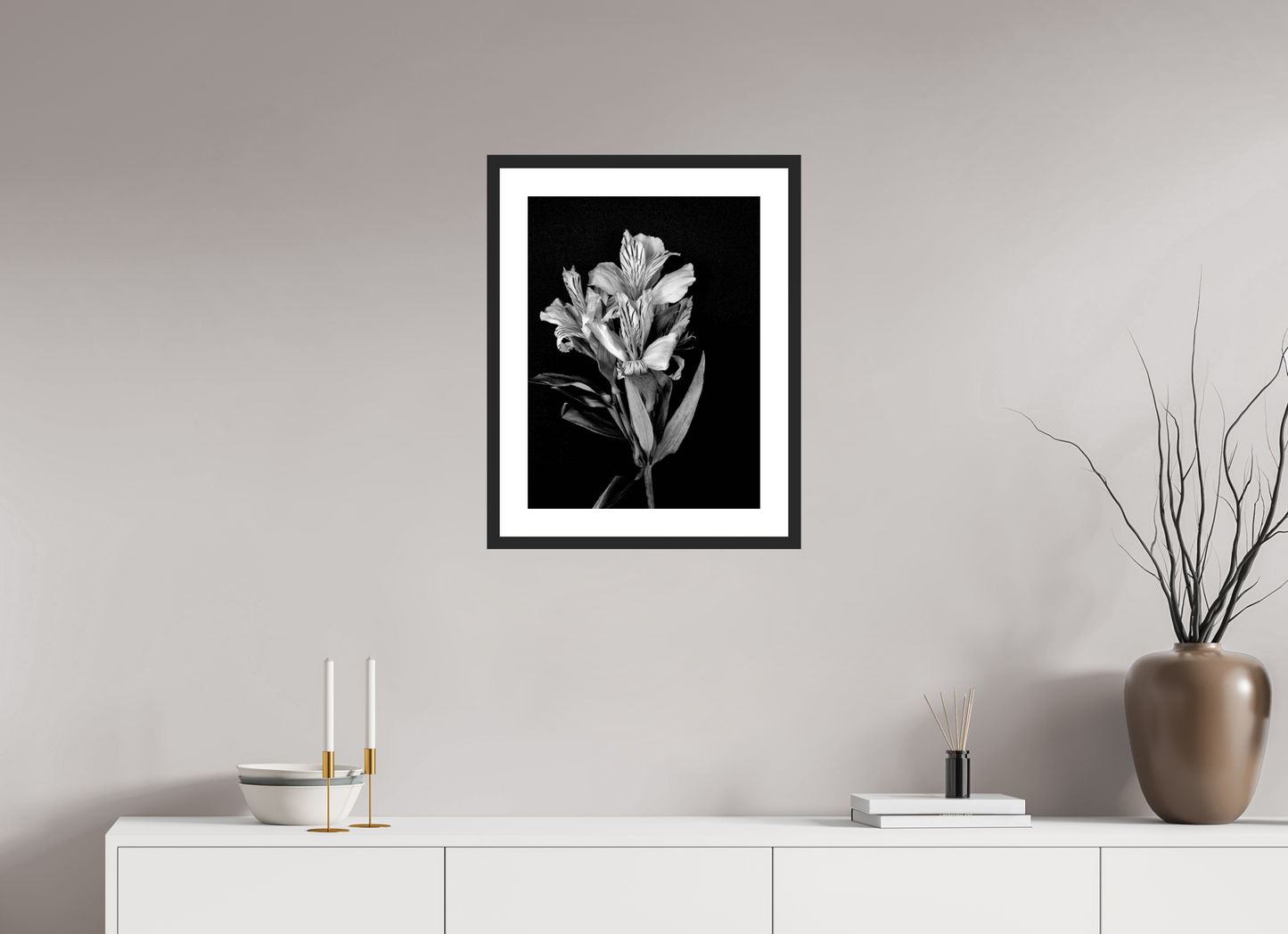 Flower Love in Black and White