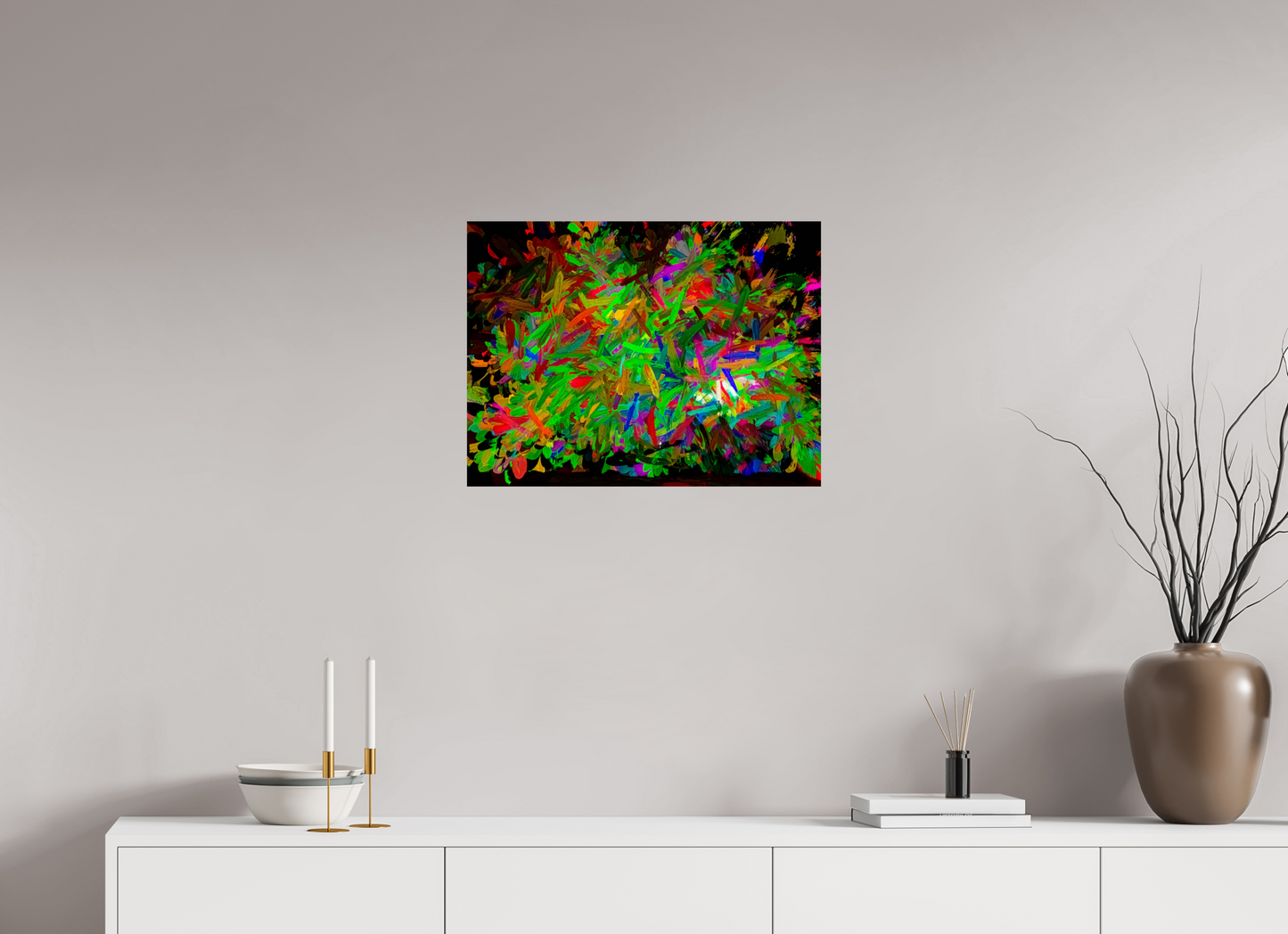 24 x 18″, Print on Fineart Paper Color Explosion