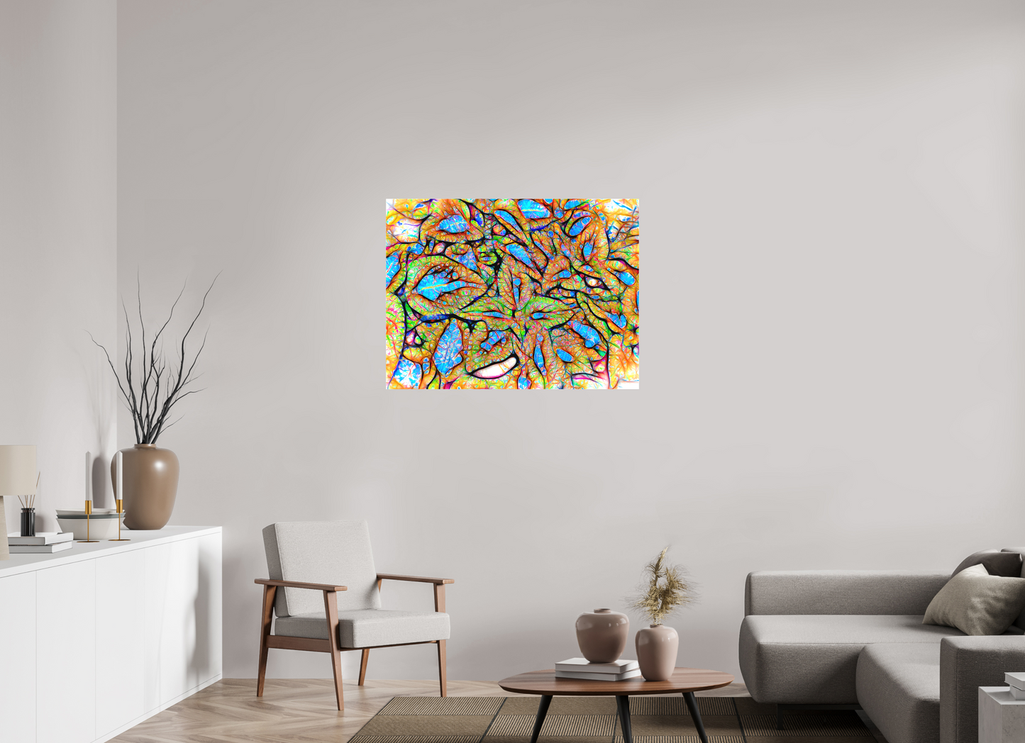 40 x 30″, On Woven Canvas Labyrinth