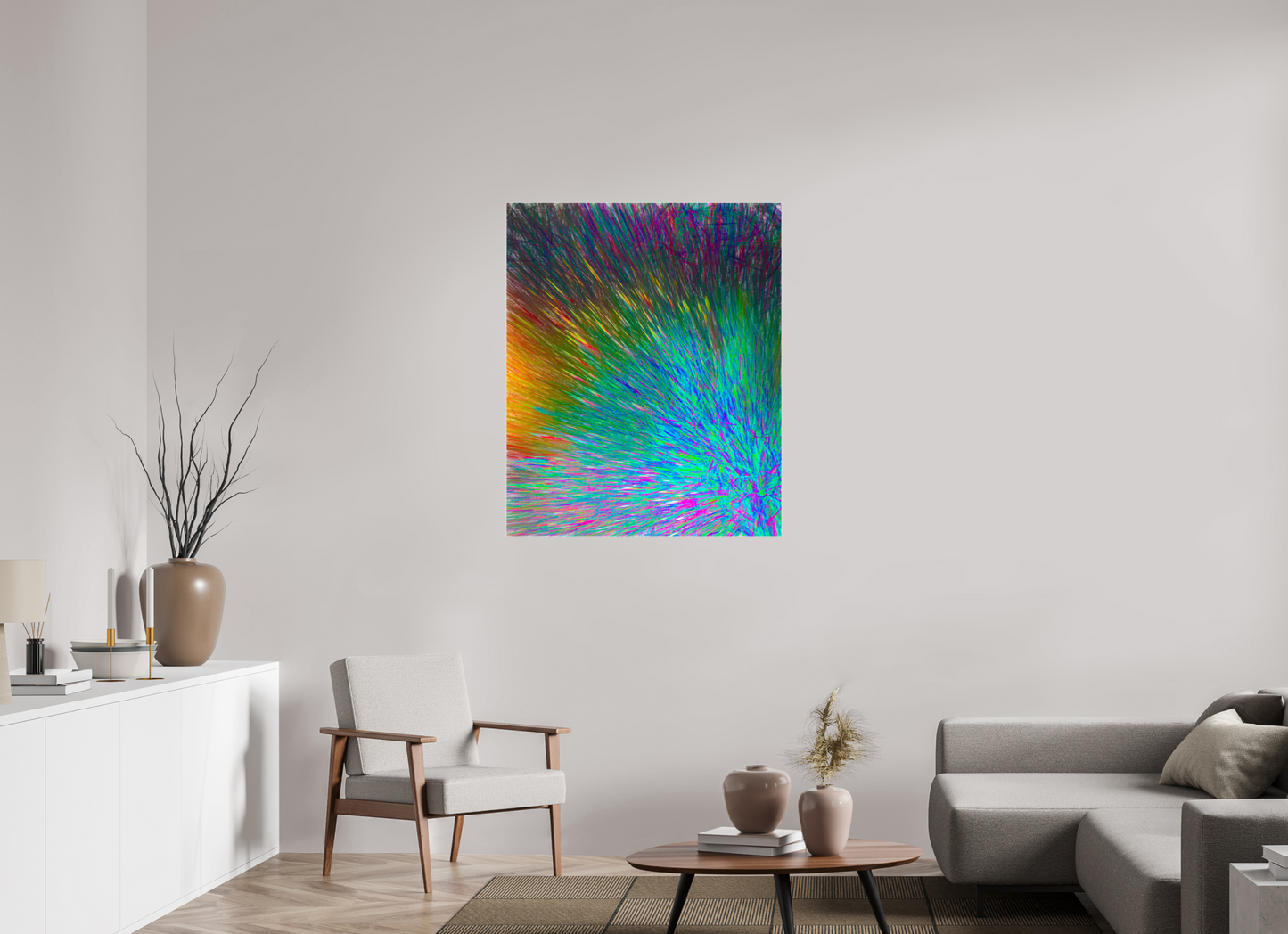35 x 42.4″, Under Polished Acrylic Glass Color Quest