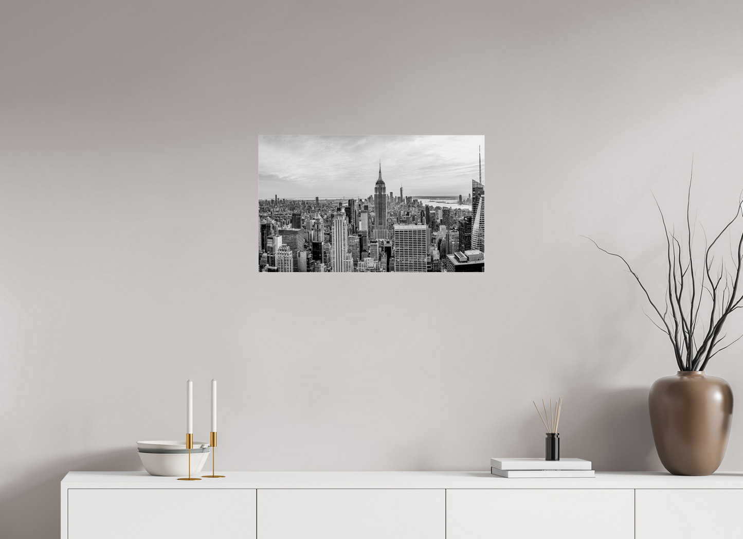 26.4 x 16″, Under Polished Acrylic Glass New York New York