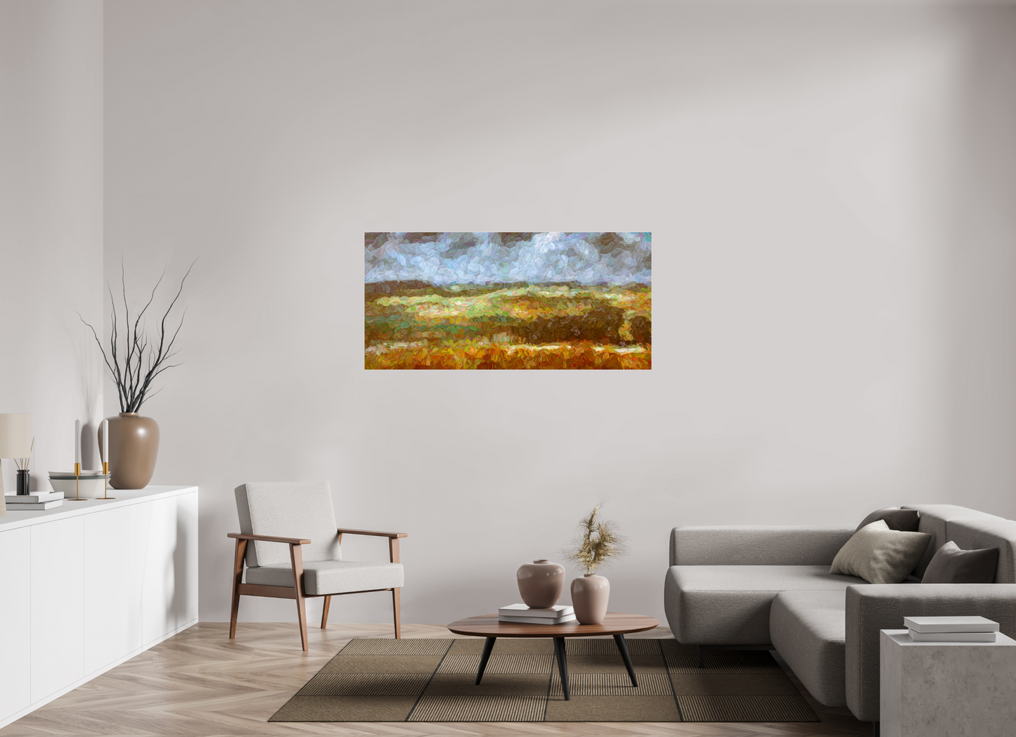 58.4 x 28″, Under Polished Acrylic Glass Infinite Horizon