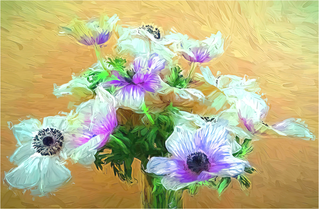 Panoramic Impressionist Anemone