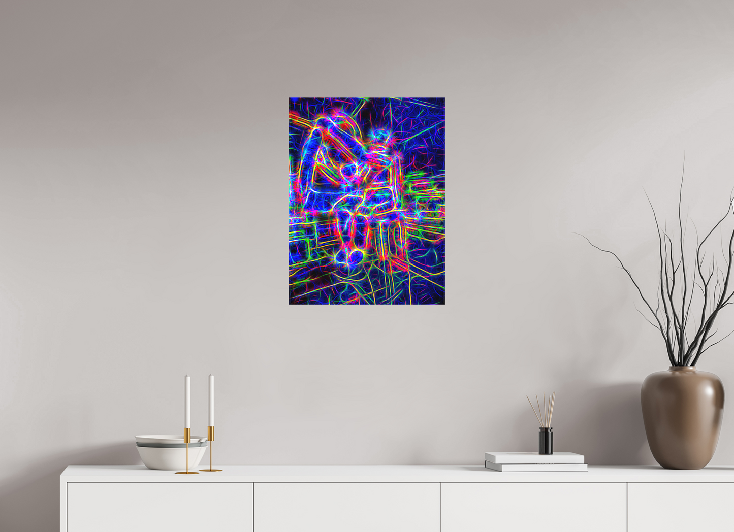 18 x 24″, On Woven Canvas City Lights