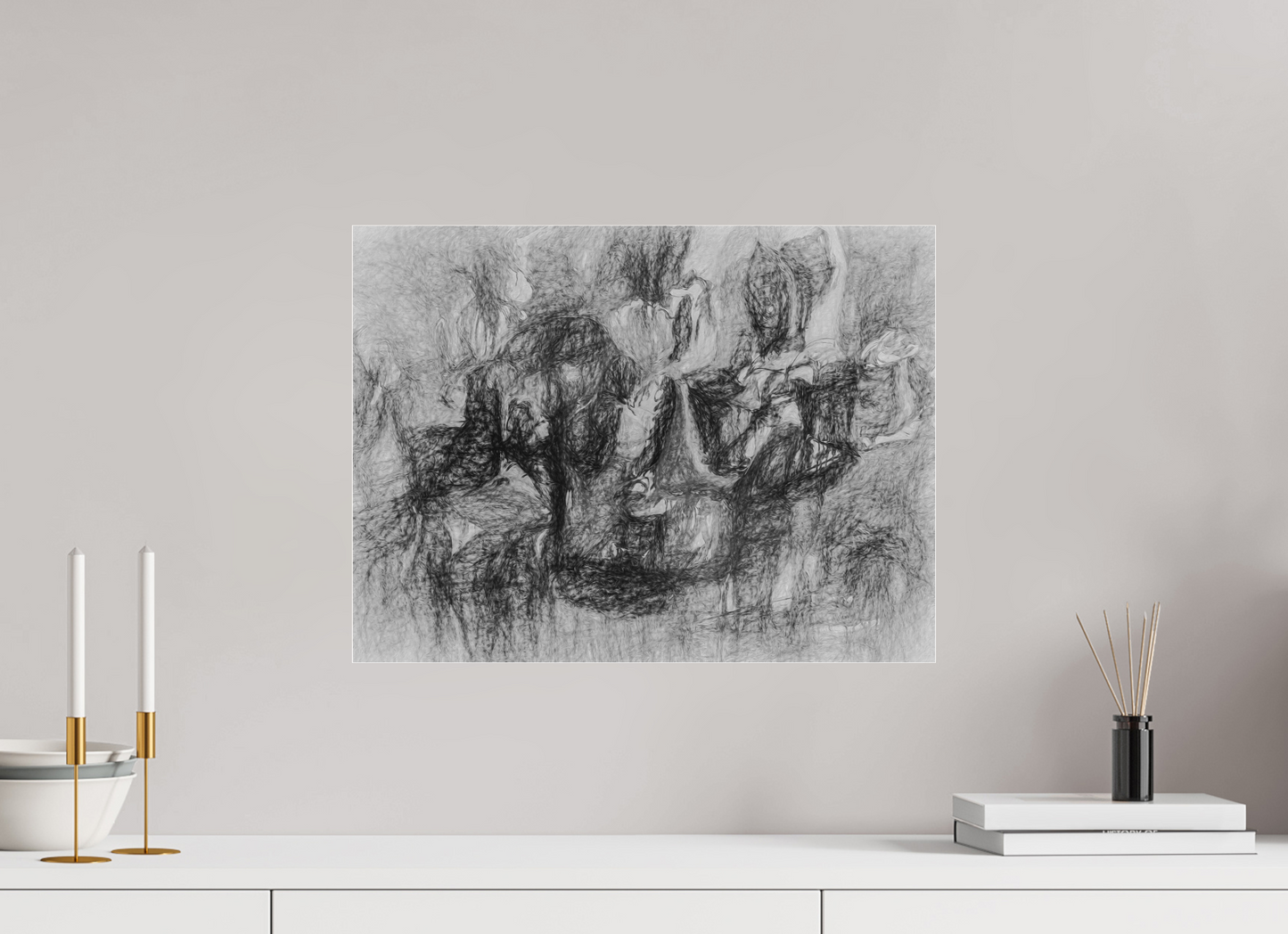 20 x 15″, Under Polished Acrylic Glass Twilight Zone