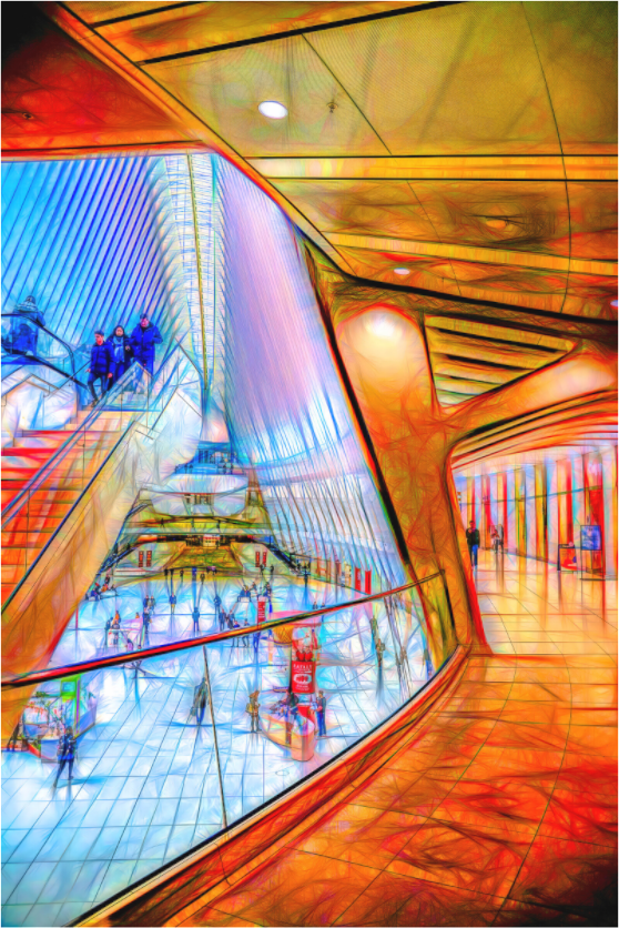 Panoramic At The Mall