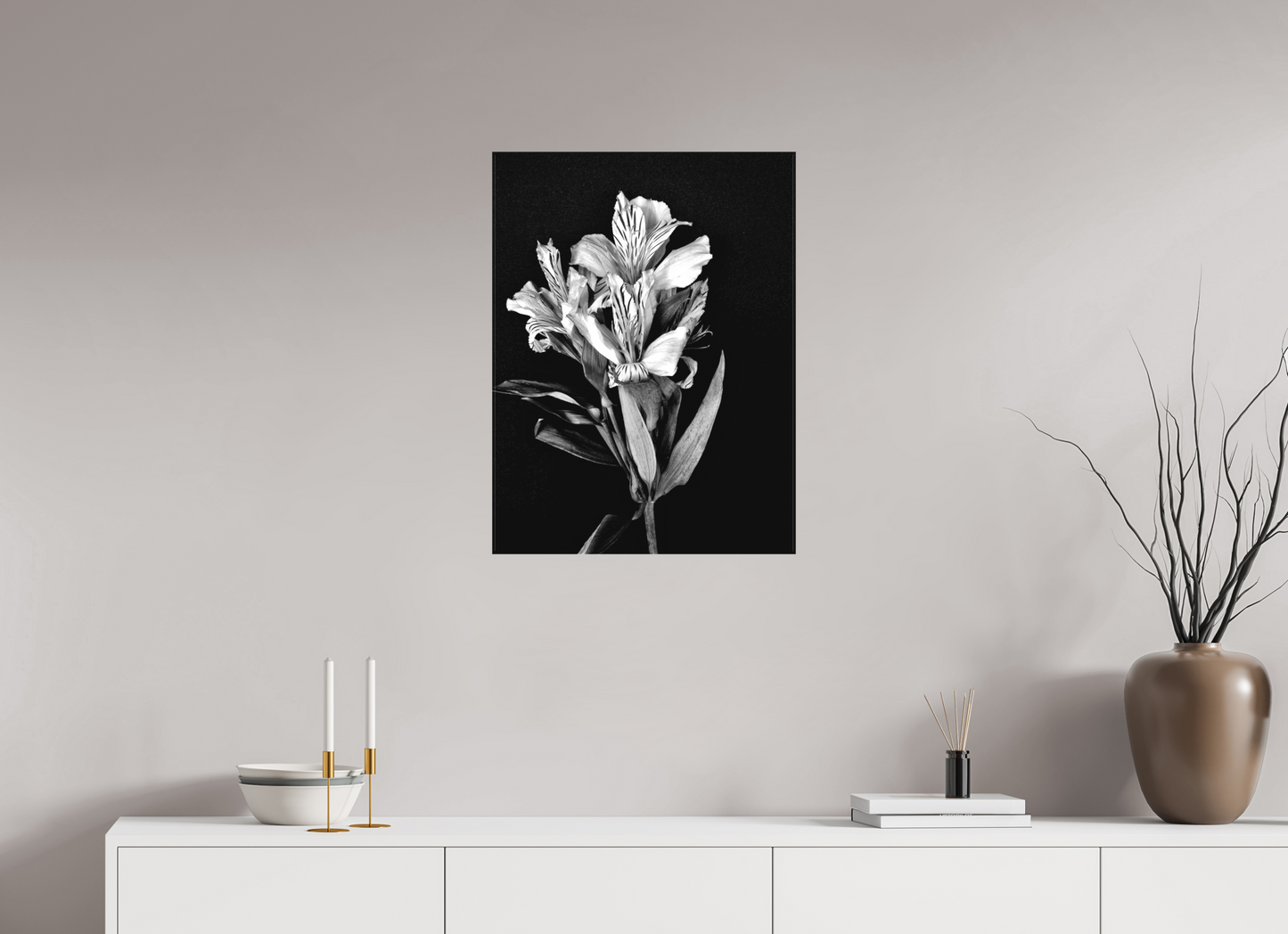 Flower Love in Black and White