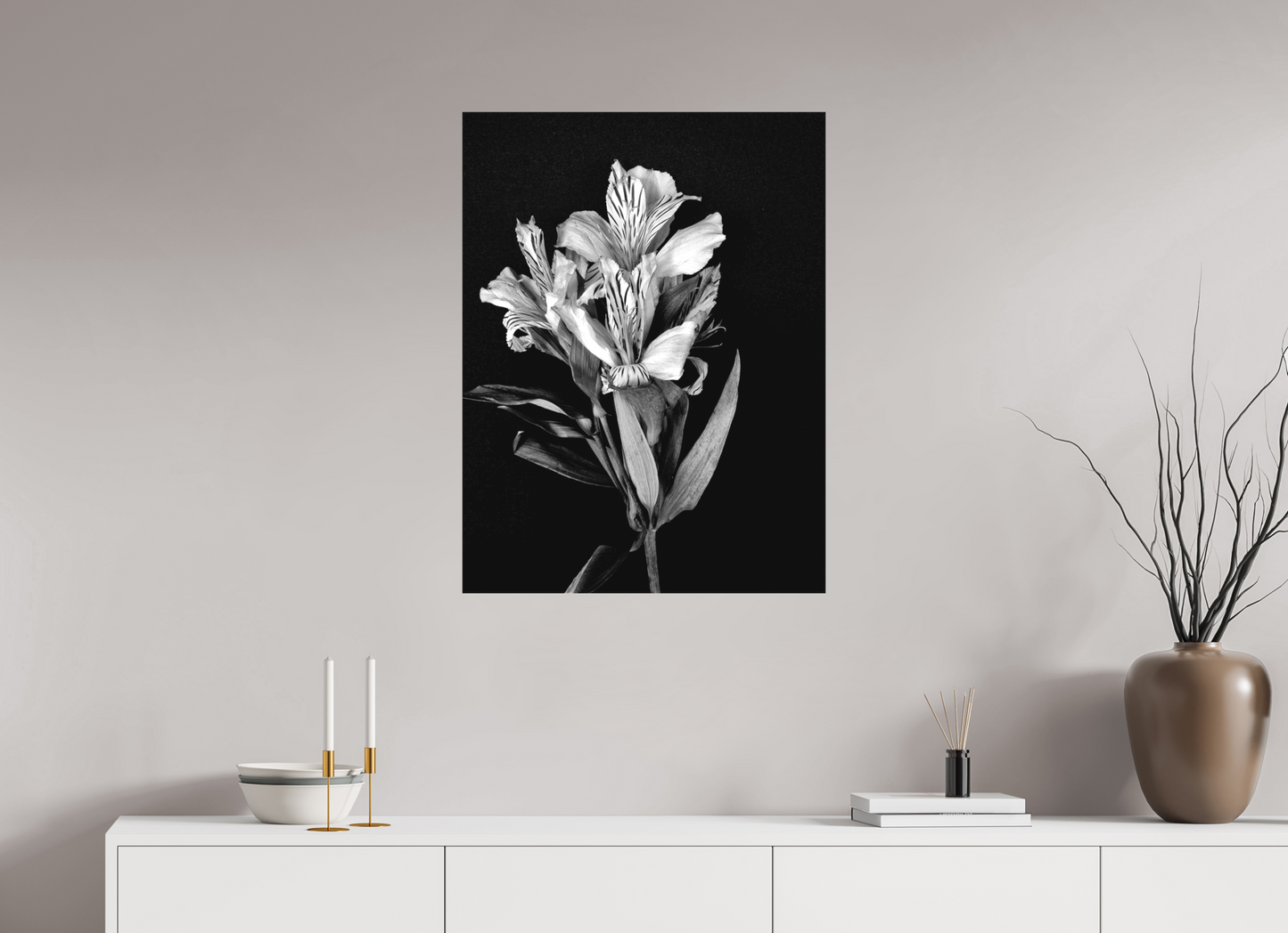Flower Love in Black and White
