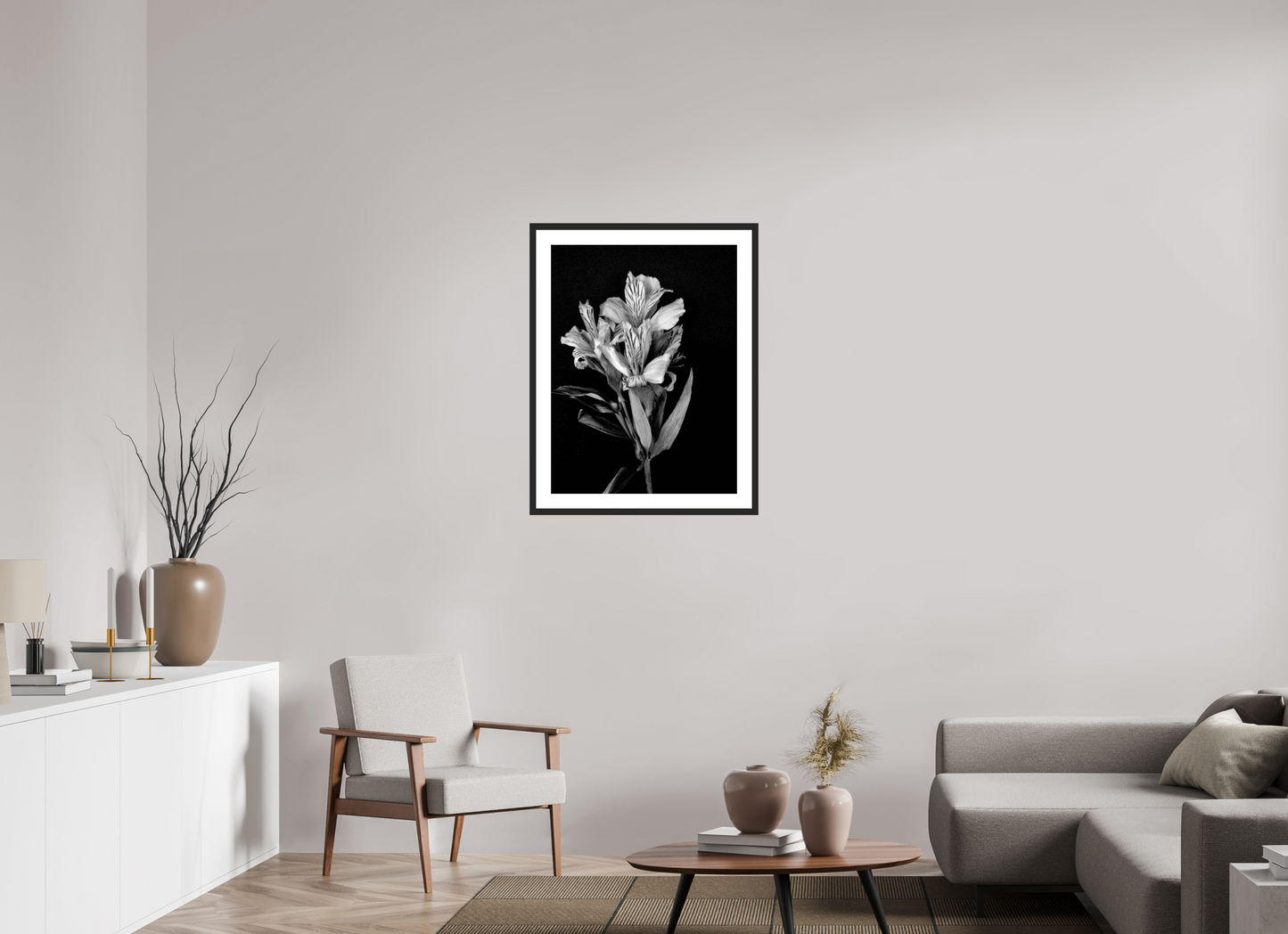 Flower Love in Black and White
