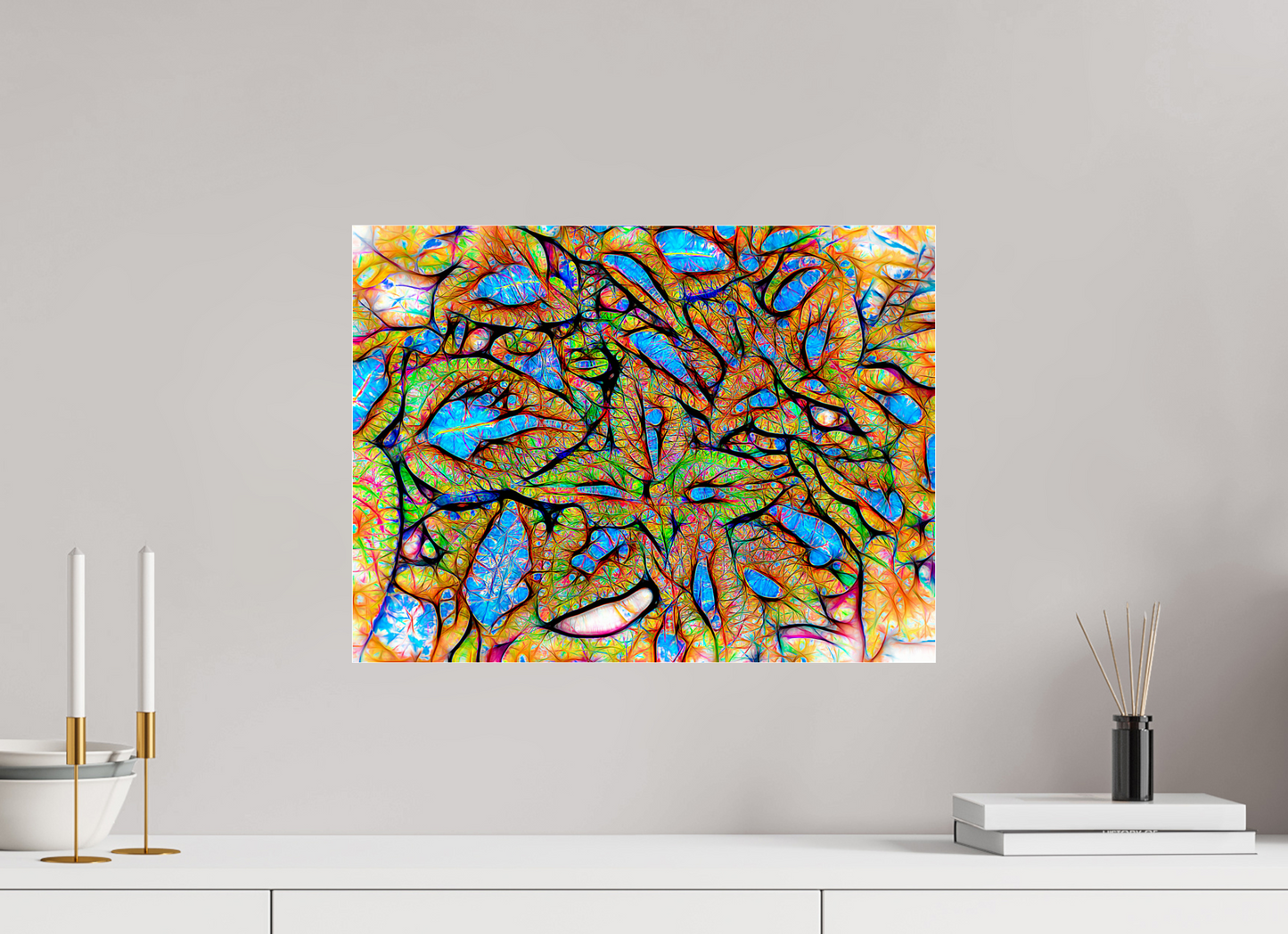 20 x 15″, Under Polished Acrylic Glass Labyrinth