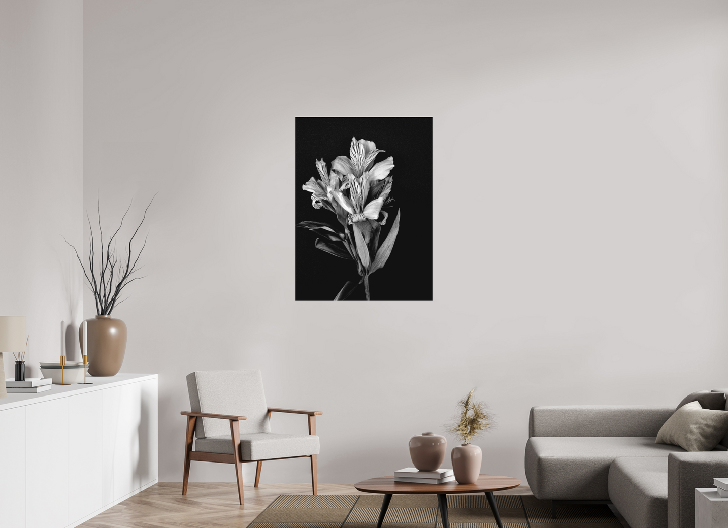 Flower Love in Black and White
