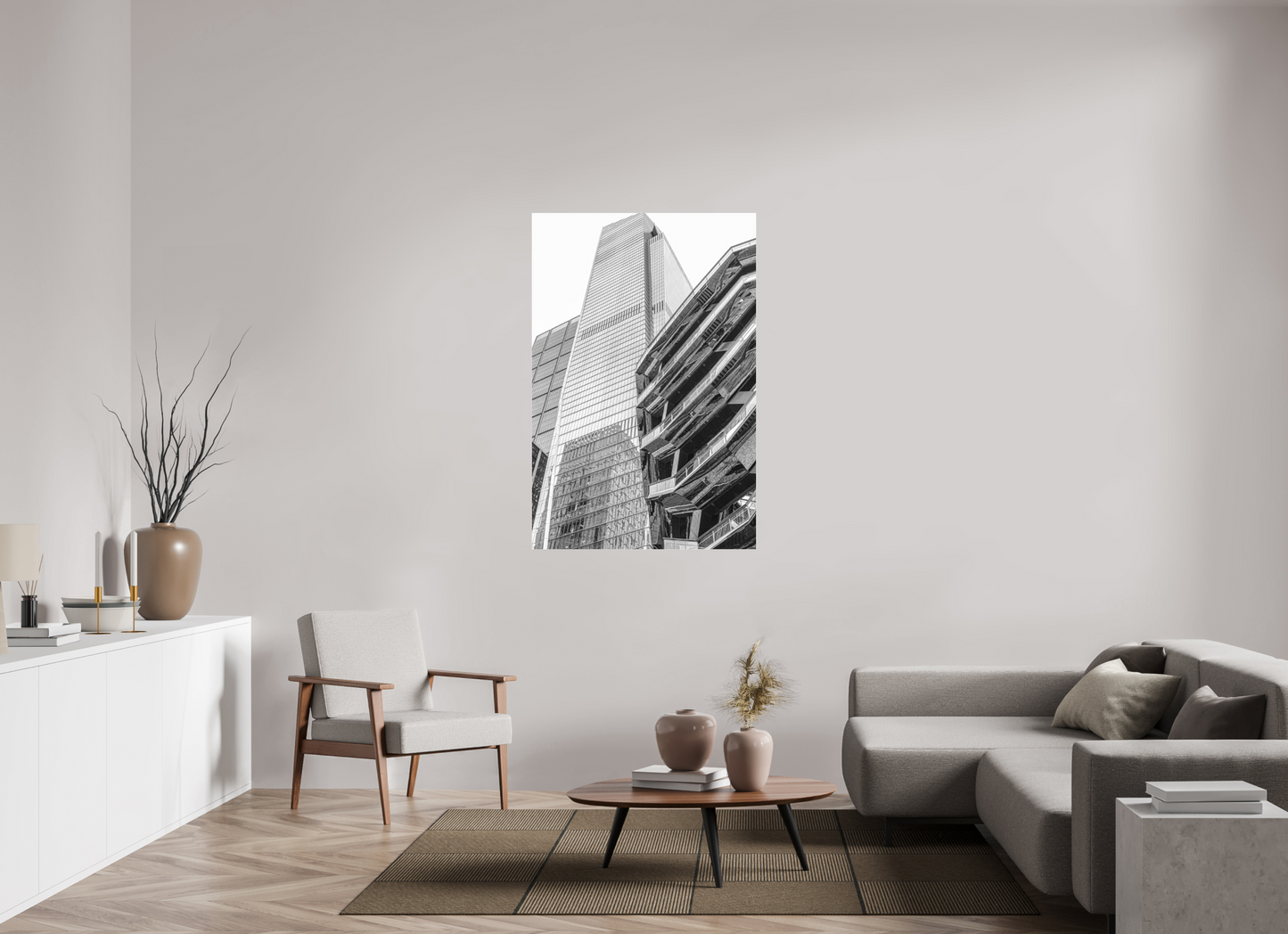 36 x 54″, Under Polished Acrylic Glass Hudson Yards