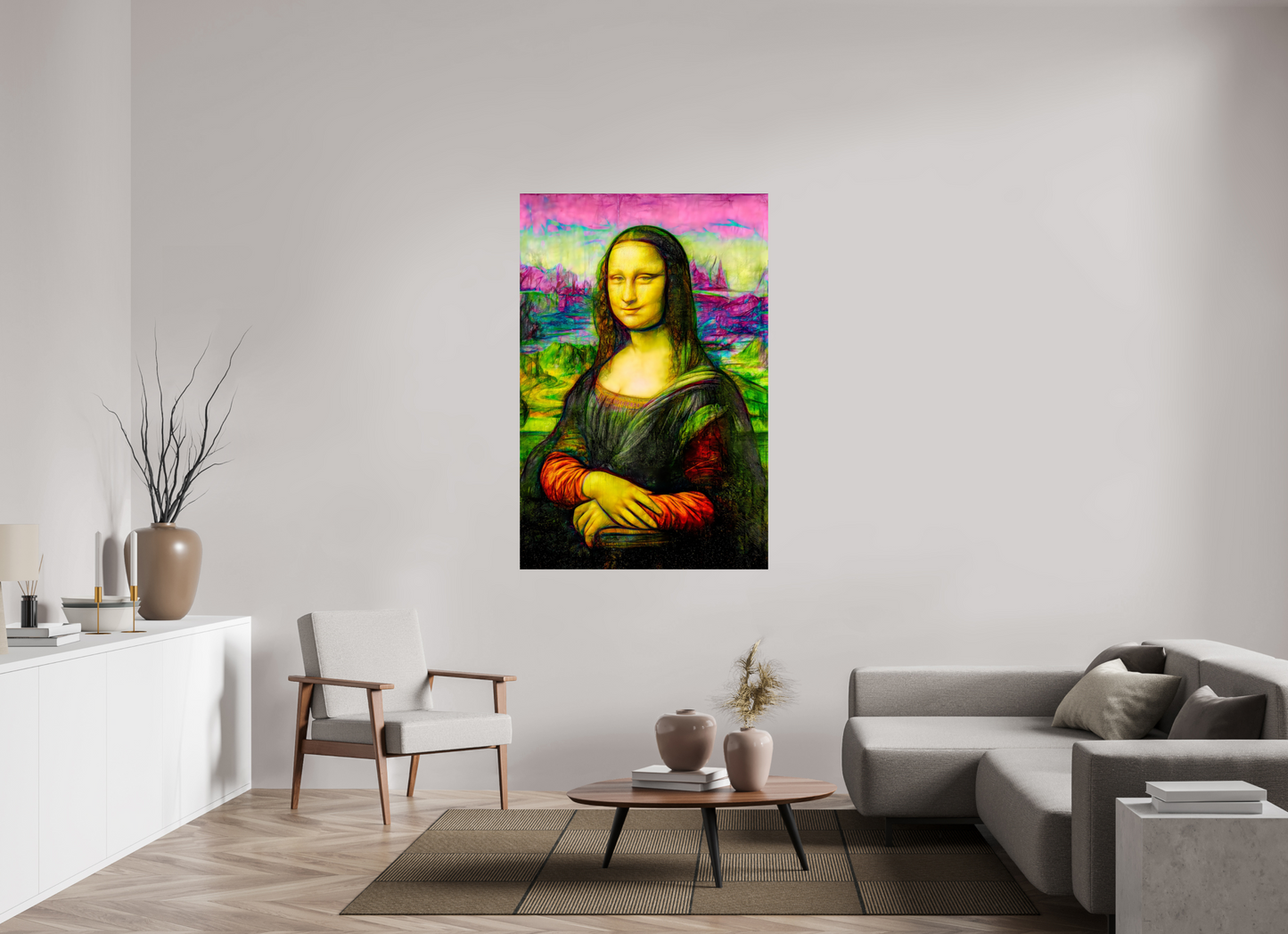 40 x 60.6″, Print on Art Paper Lady Mona Lisa