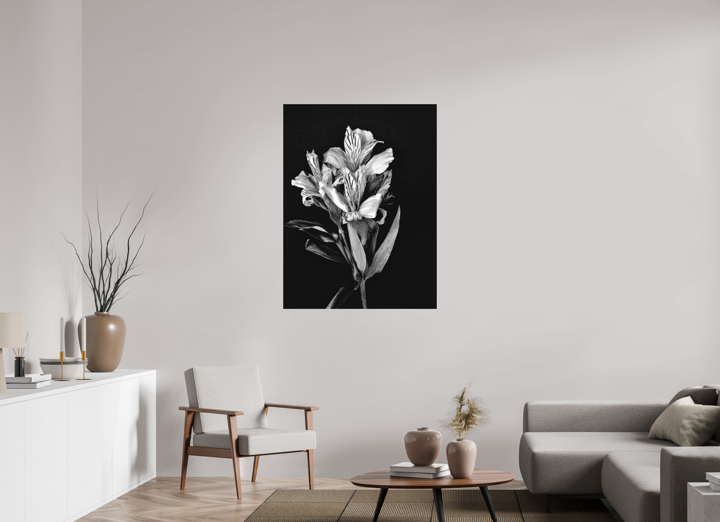 Flower Love in Black and White