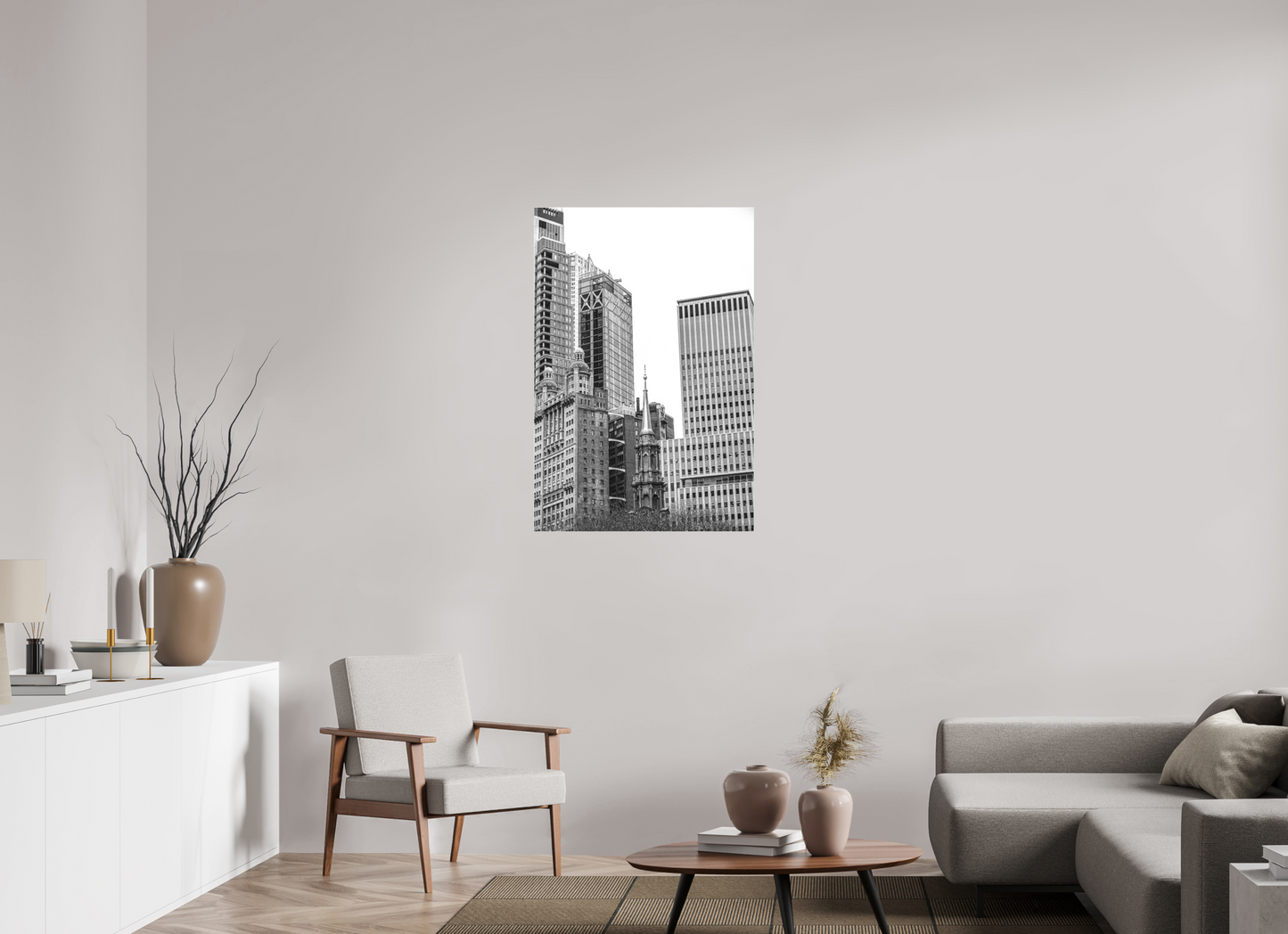 28 x 41.3″, Under Polished Acrylic Glass New York Architecture