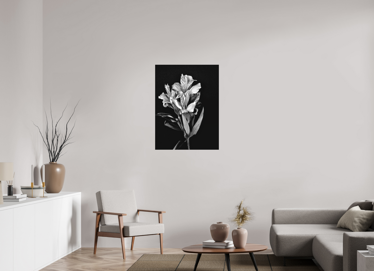 Flower Love in Black and White