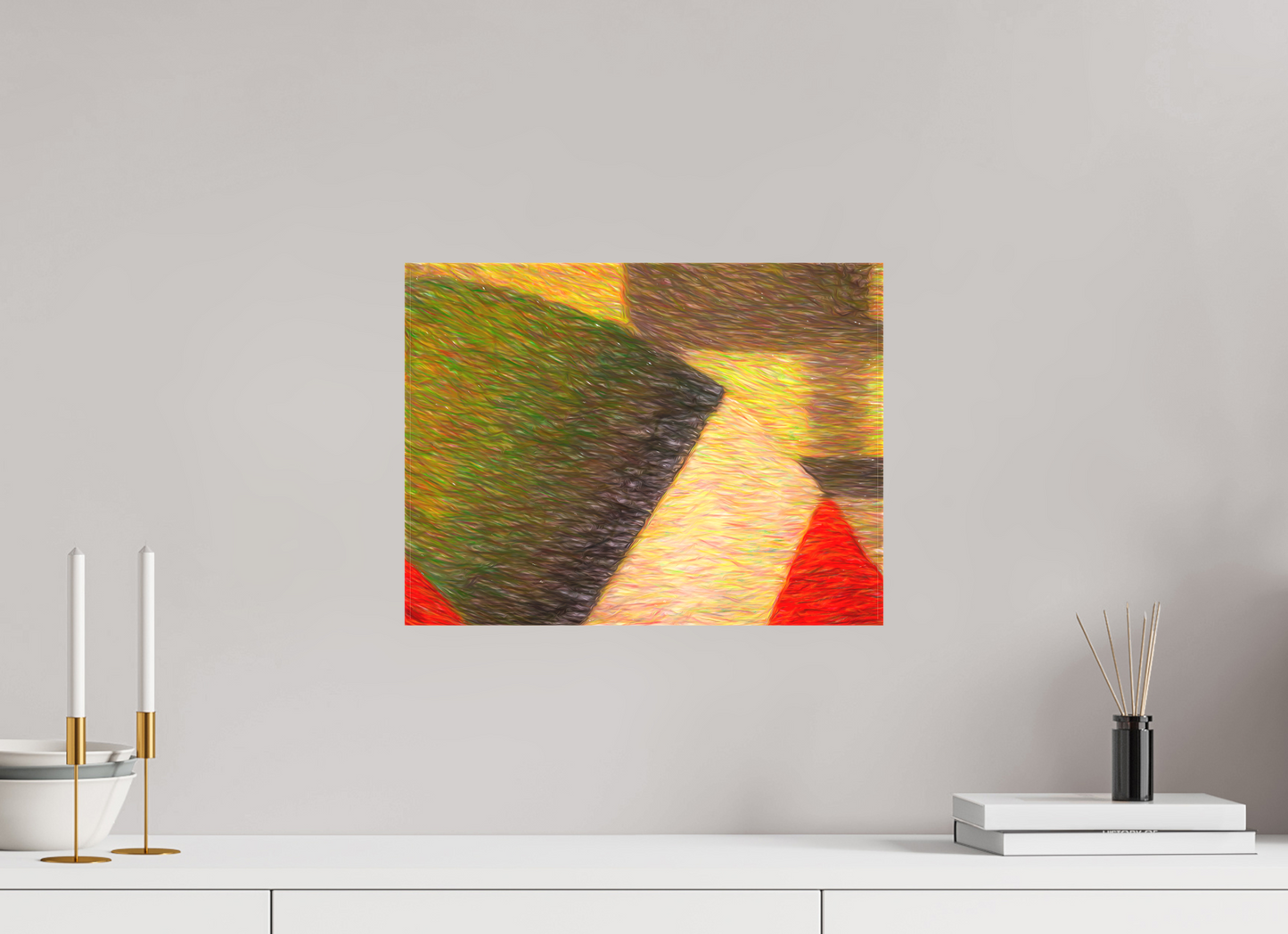 16 x 12″, On Woven Canvas Shapes