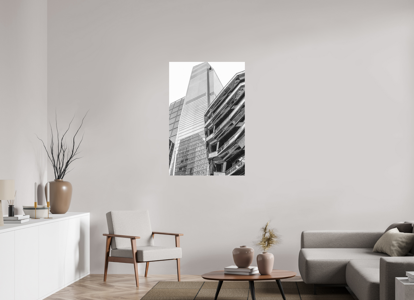 30 x 45″, Under Polished Acrylic Glass Hudson Yards