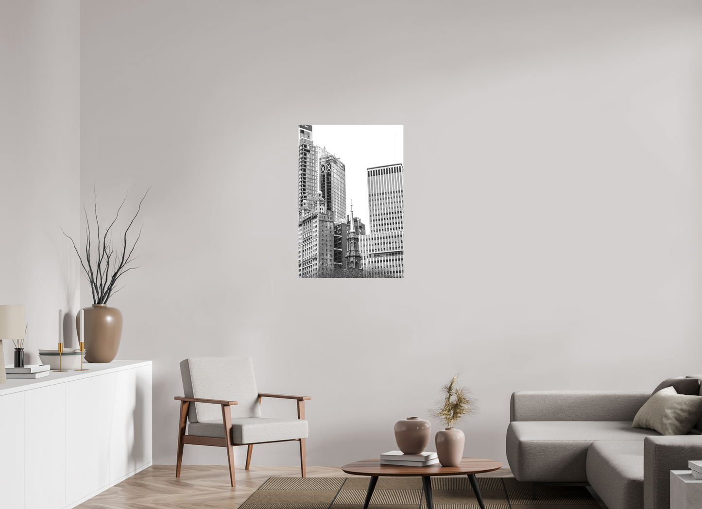 24 x 35.4″, On Woven Canvas New York Architecture