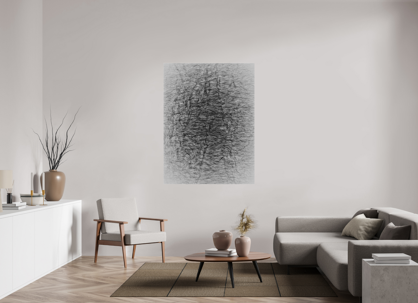 45 x 60″, Under Polished Acrylic Glass Brainstorming