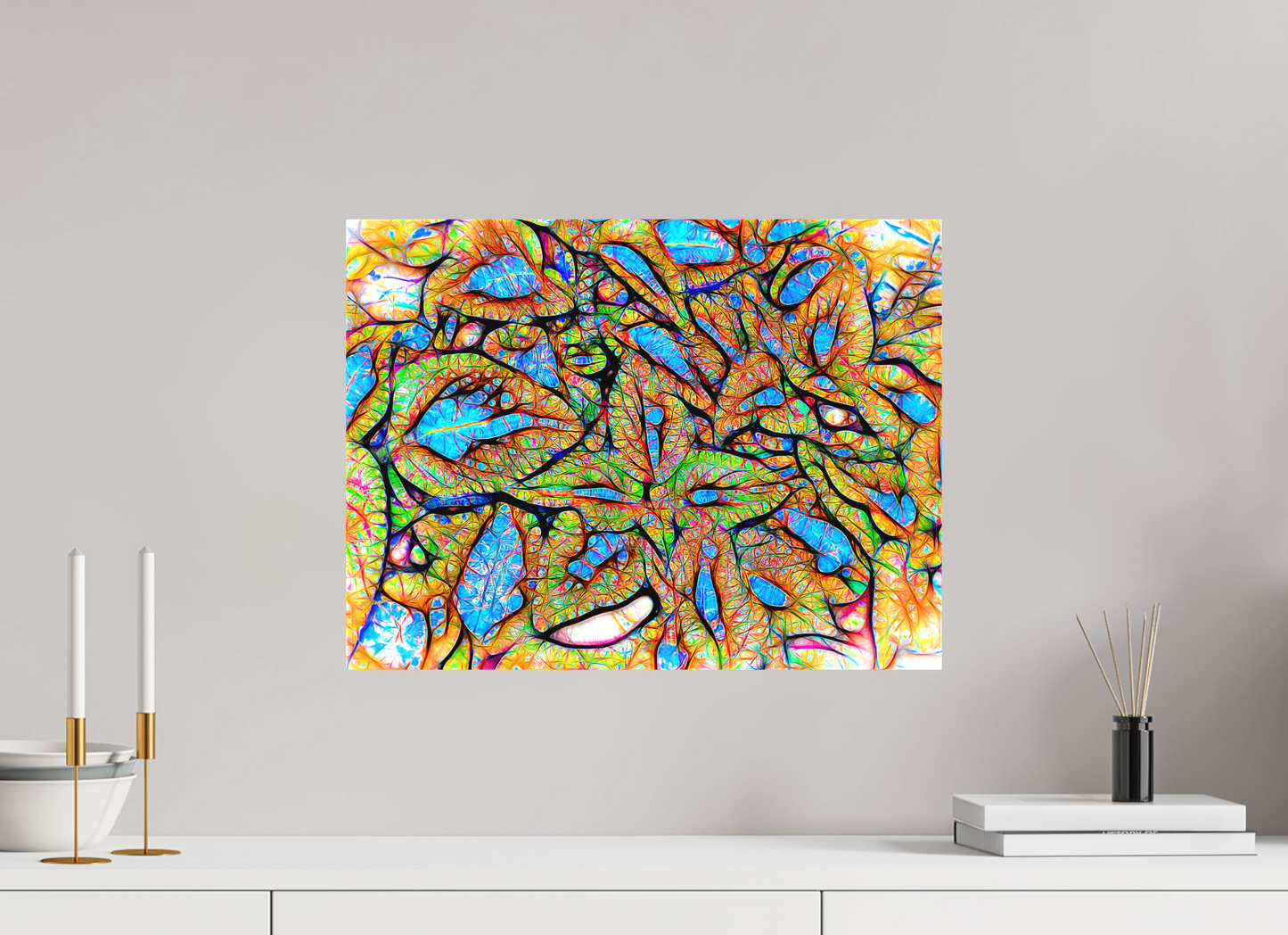 20 x 15″, On Woven Canvas Labyrinth