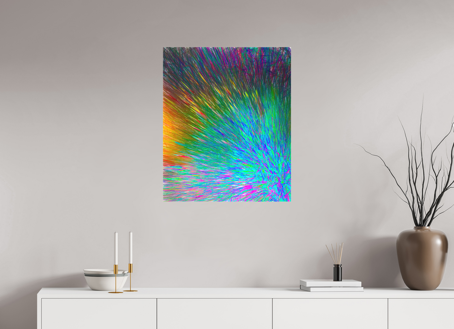 24 x 29.1″, On Woven Canvas Color Quest