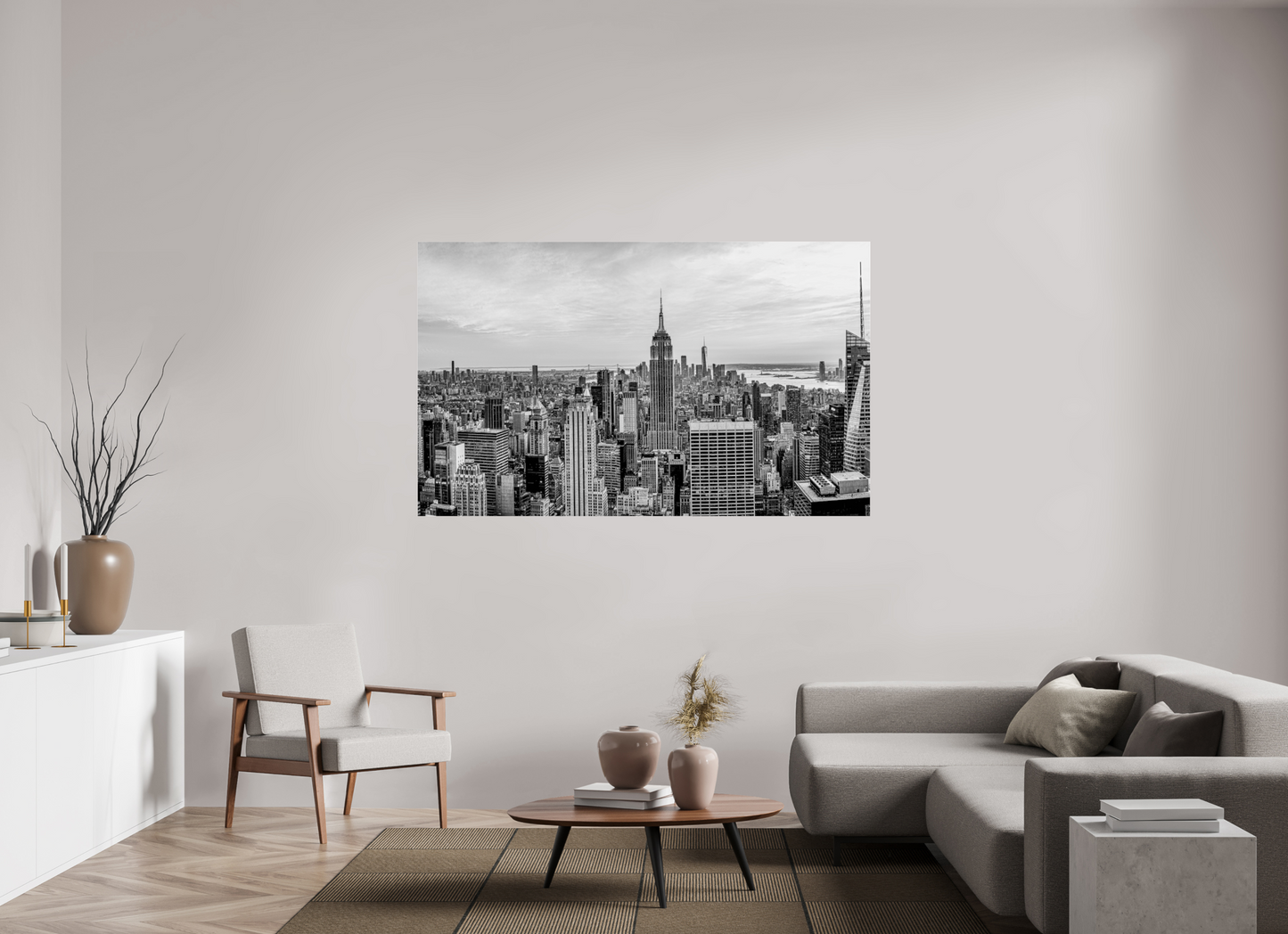 70.9 x 43″, Under Polished Acrylic Glass New York New York