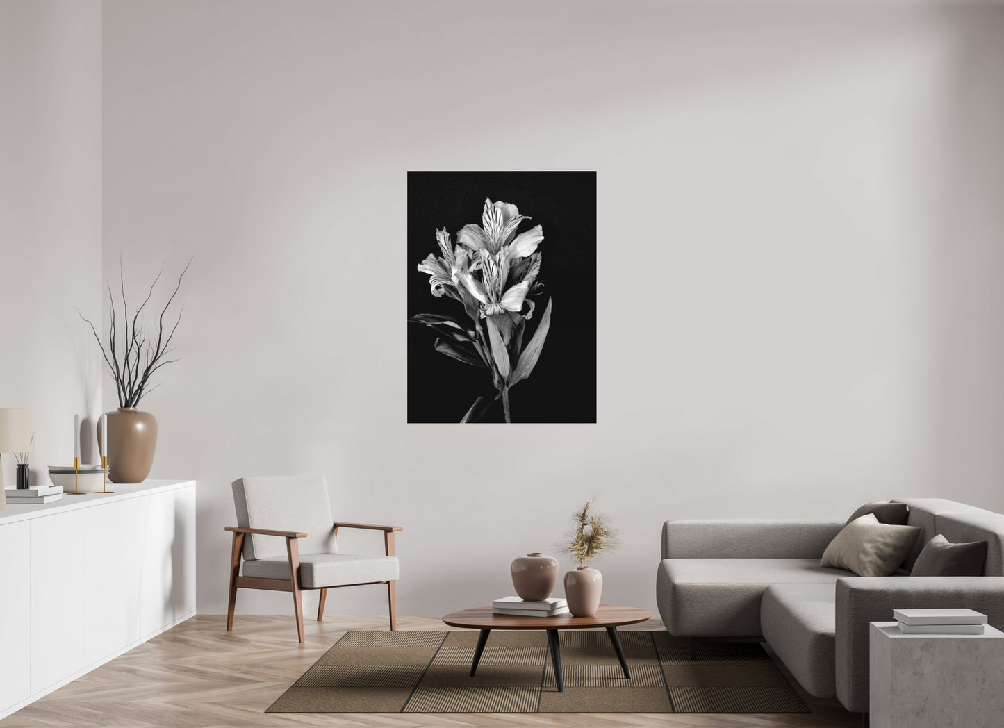 Flower Love in Black and White