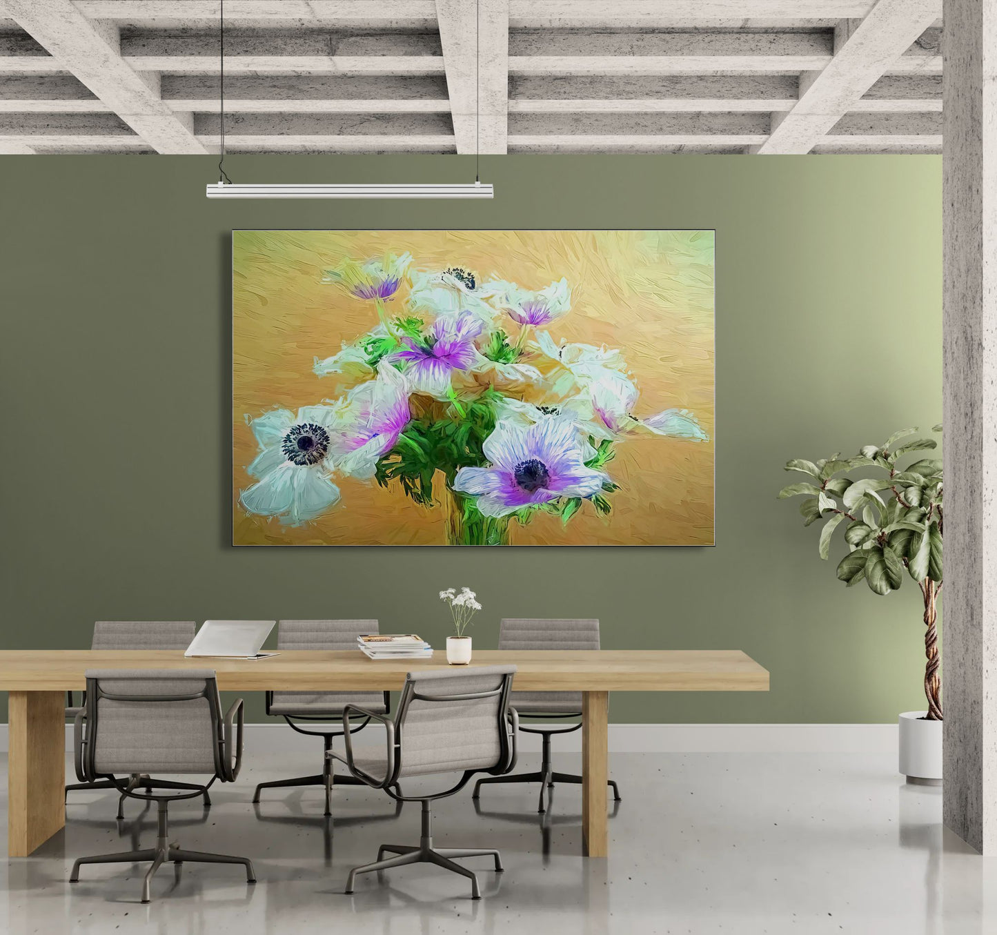 Panoramic Impressionist Anemone