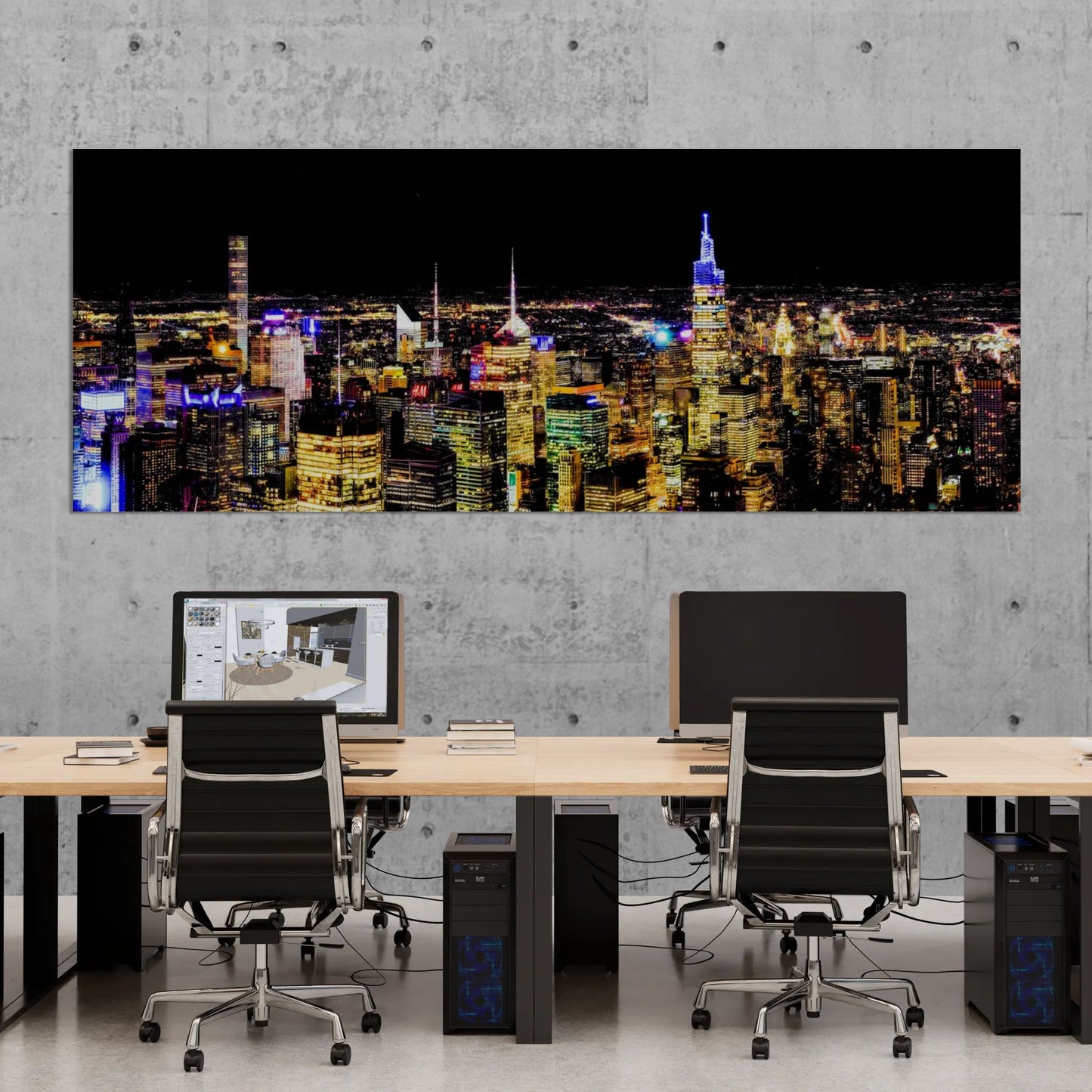 Panoramic New York Lights