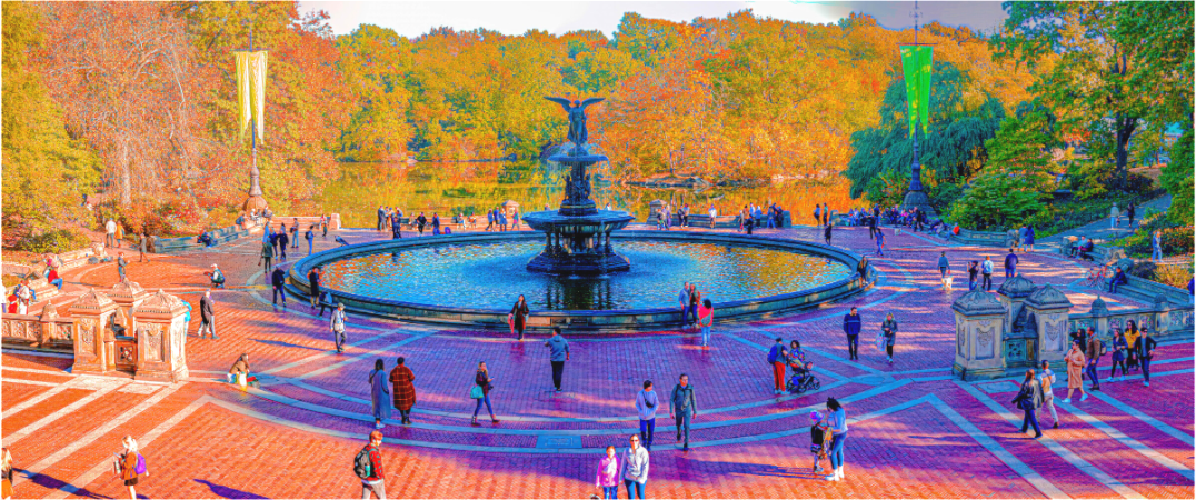Panoramic Bethesda Fountain