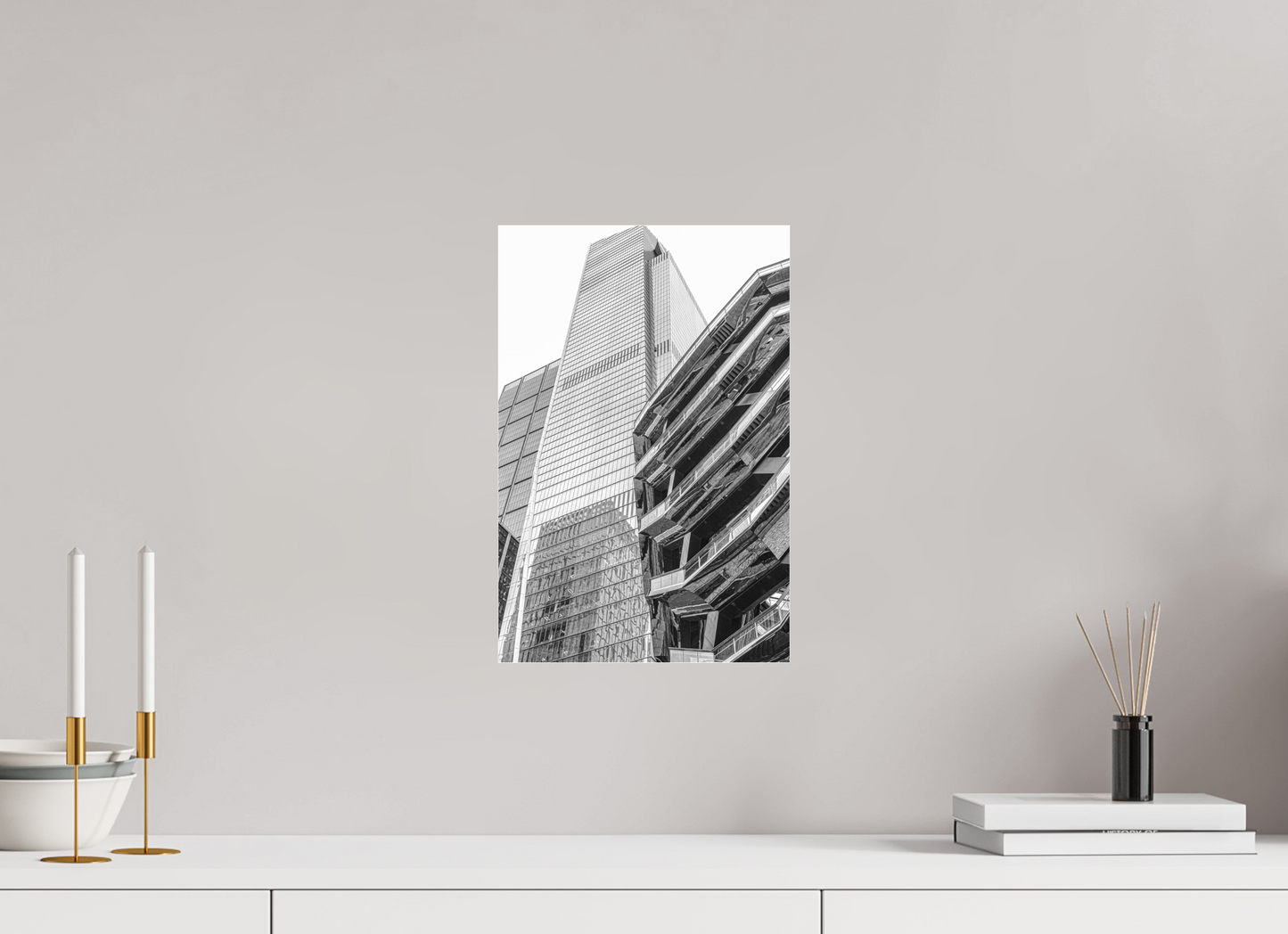 10 x 15″, Under Polished Acrylic Glass Hudson Yards