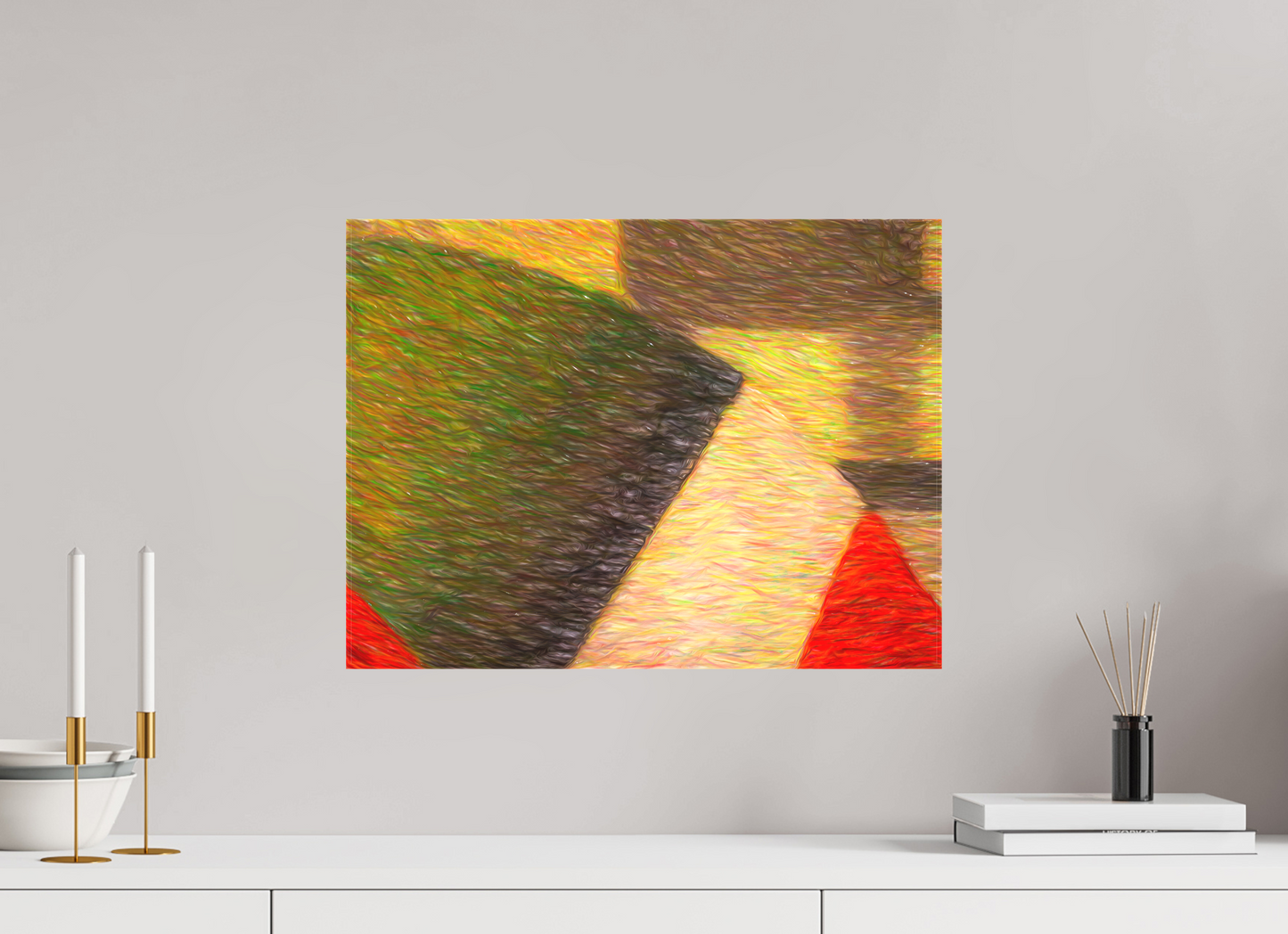 20 x 15″, On Woven Canvas Shapes