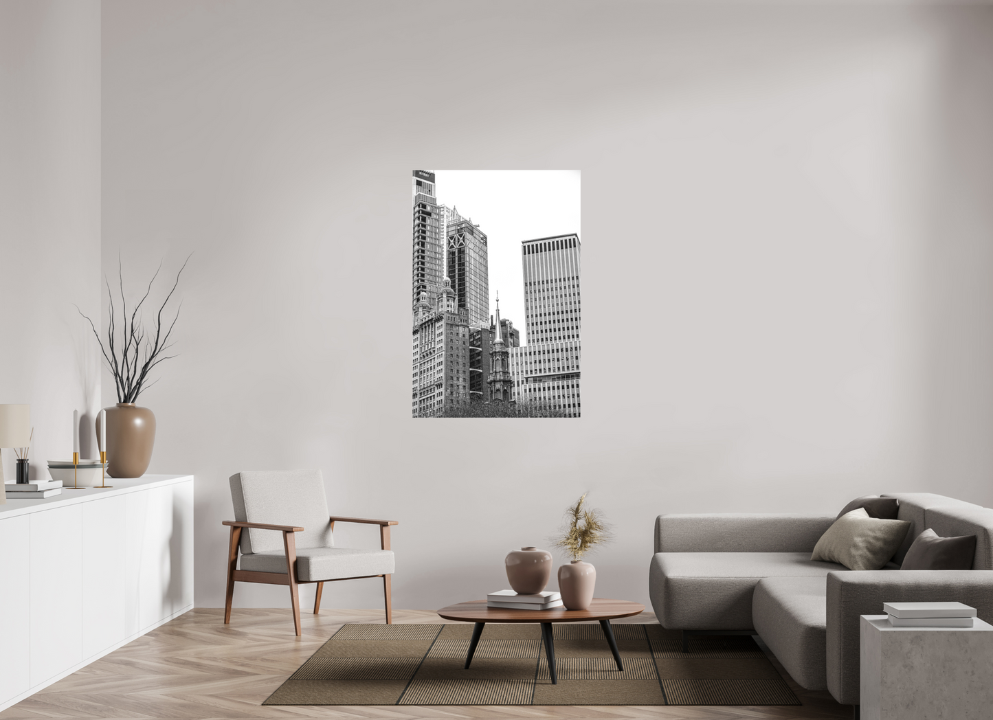 35 x 51.6″, Under Polished Acrylic Glass New York Architecture
