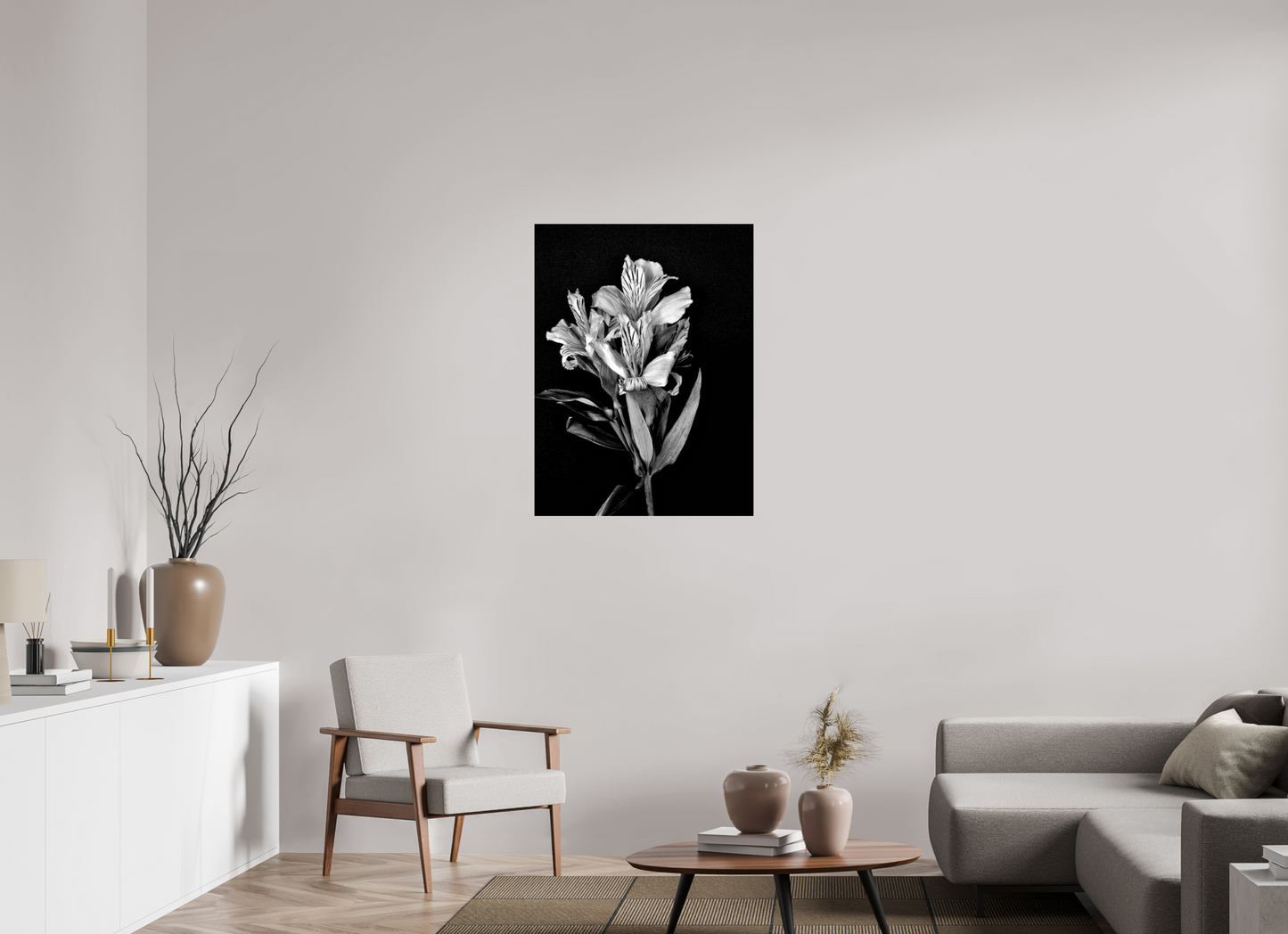 Flower Love in Black and White