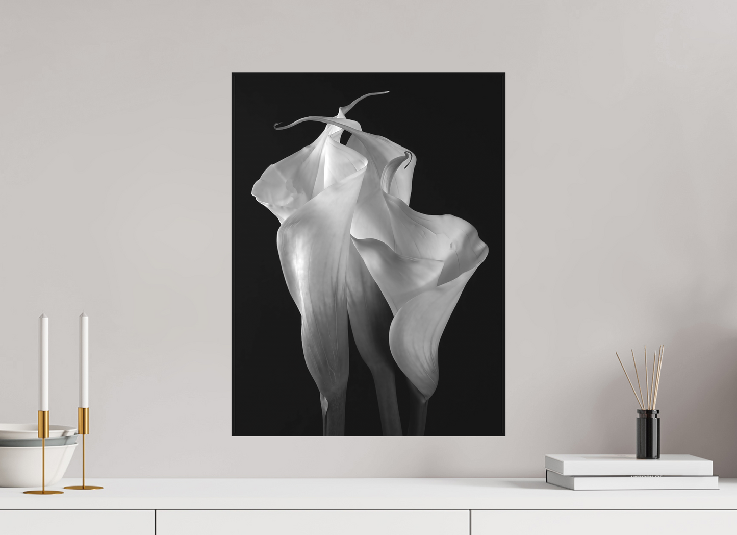 Calas in Love (Black and White Version)
