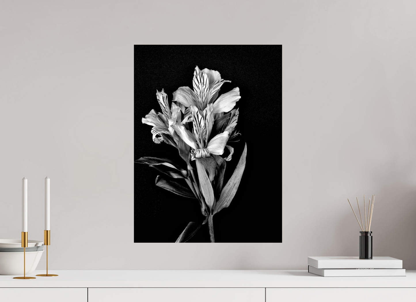 Flower Love in Black and White