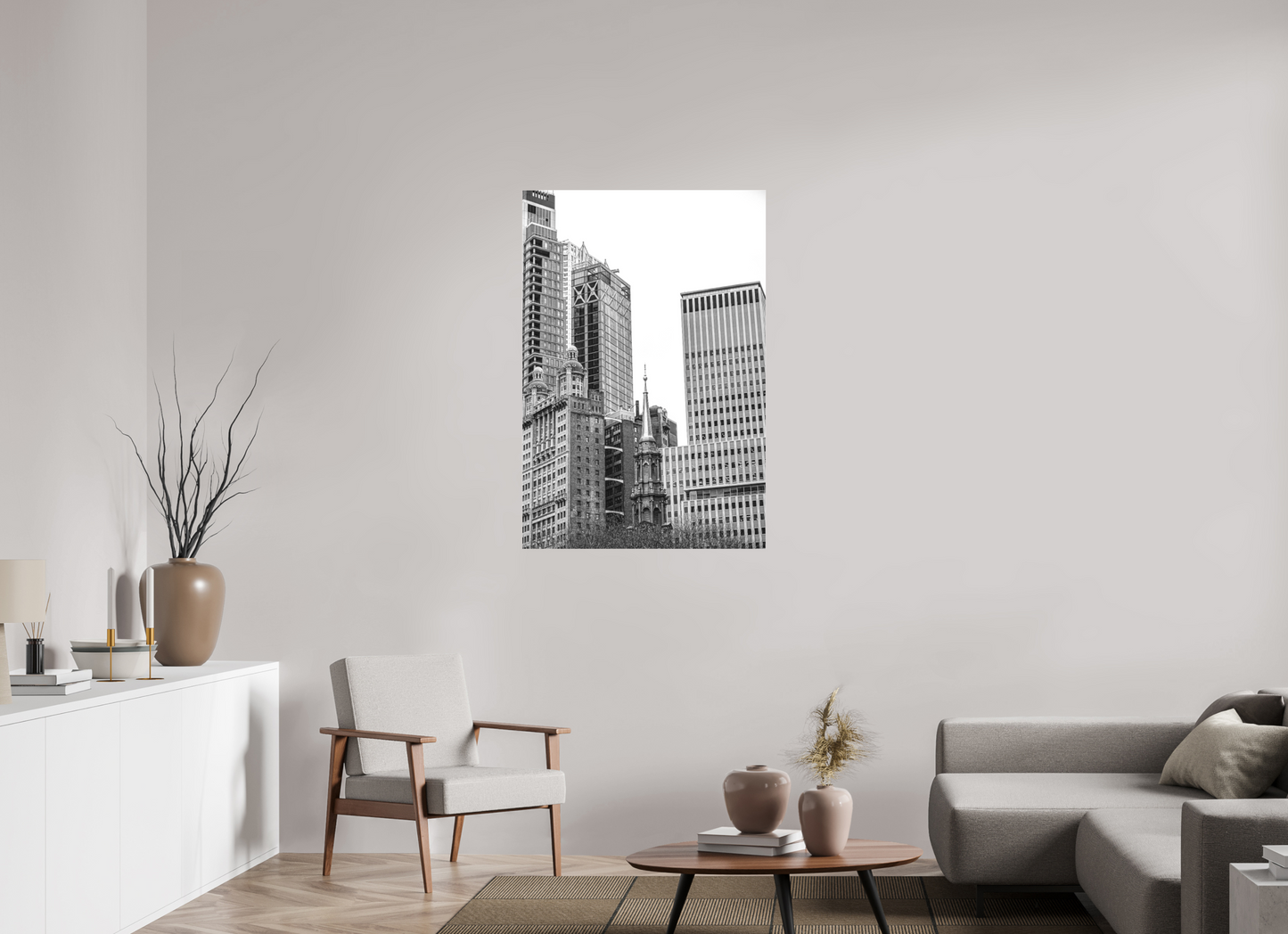 31 x 45.7″, Under Polished Acrylic Glass New York Architecture