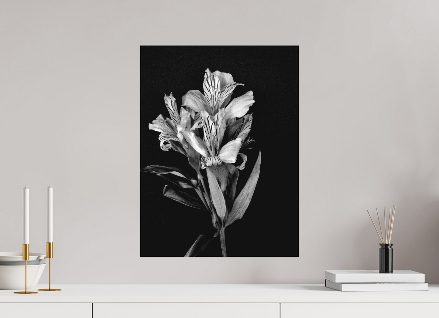 Flower Love in Black and White