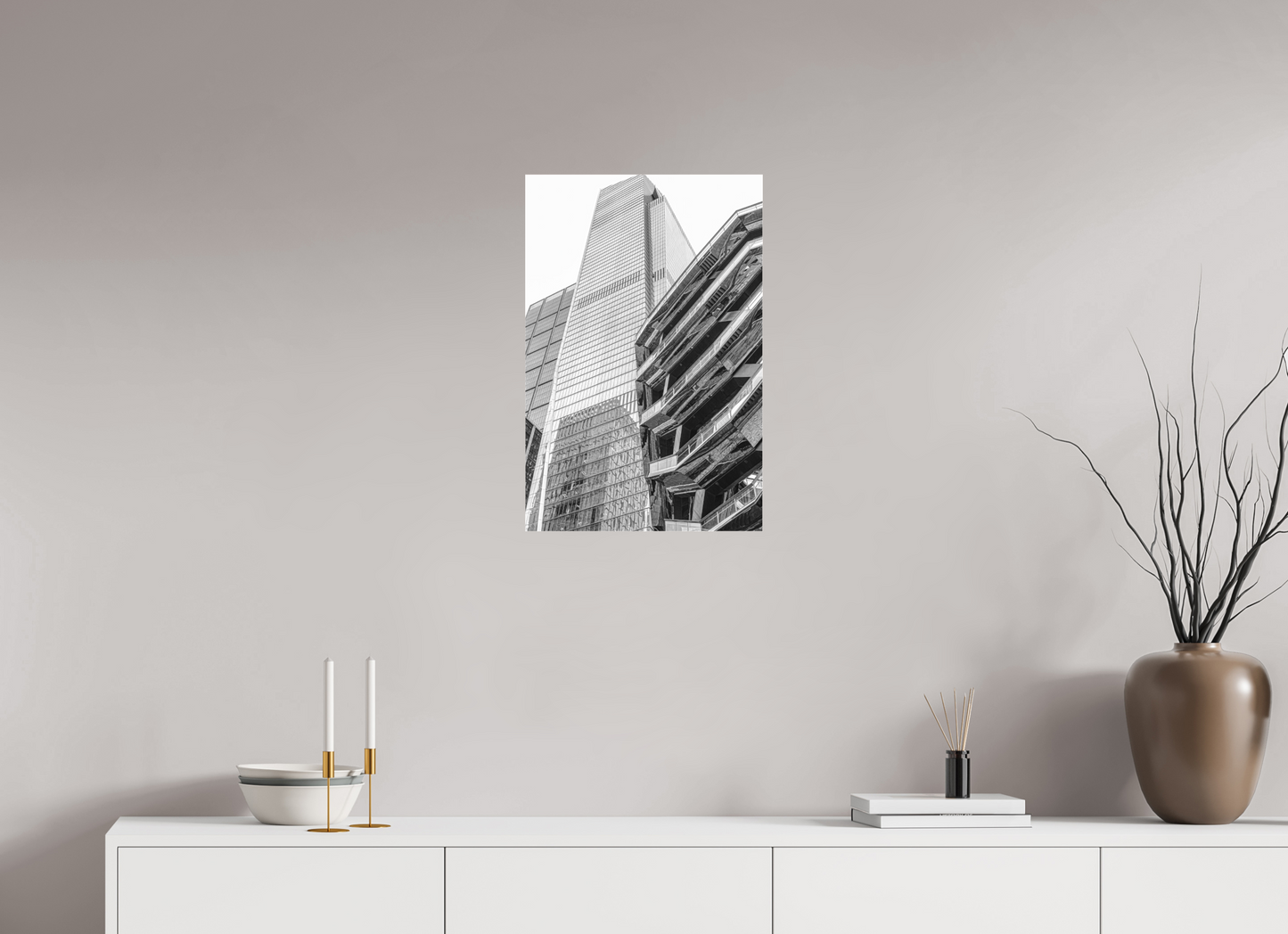 16 x 24″, Under Polished Acrylic Glass Hudson Yards