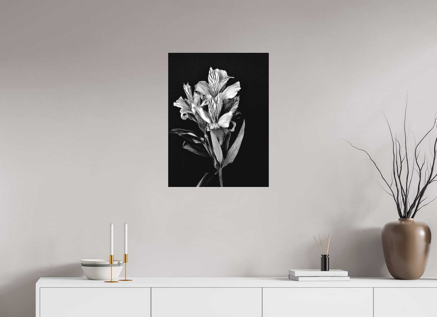 Flower Love in Black and White