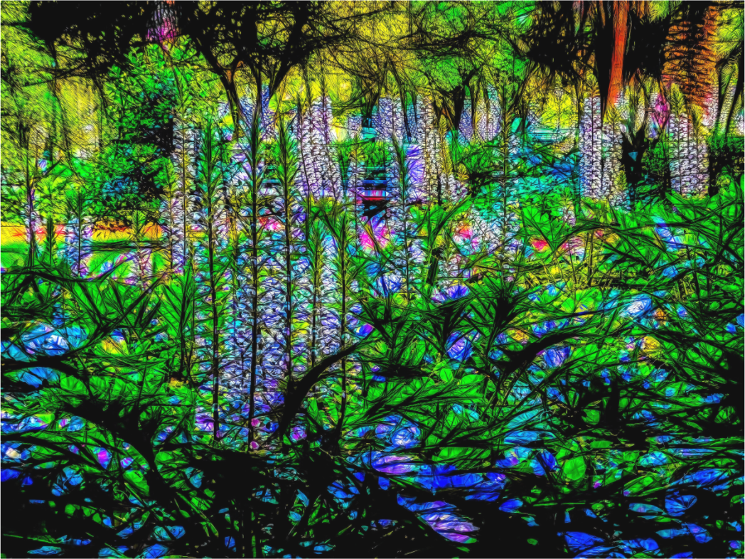 Panoramic Radiant Garden
