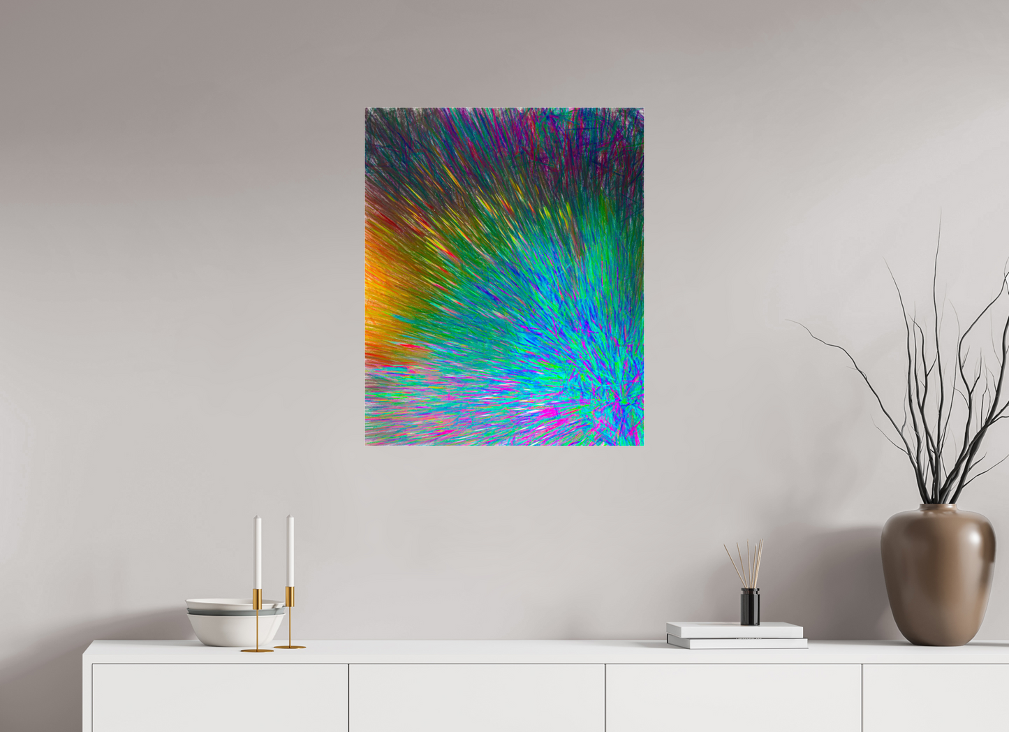 24 x 29.1″, Under Polished Acrylic Glass Color Quest