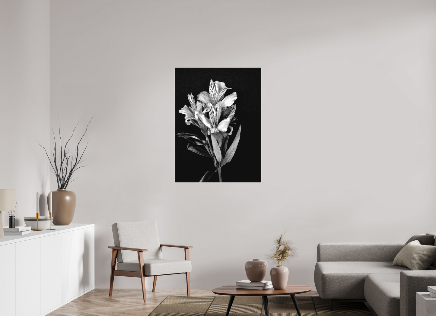 Flower Love in Black and White