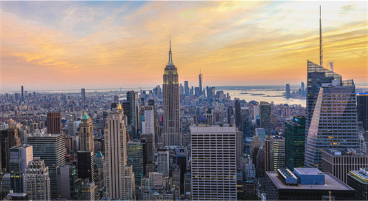 Sunset in New York City